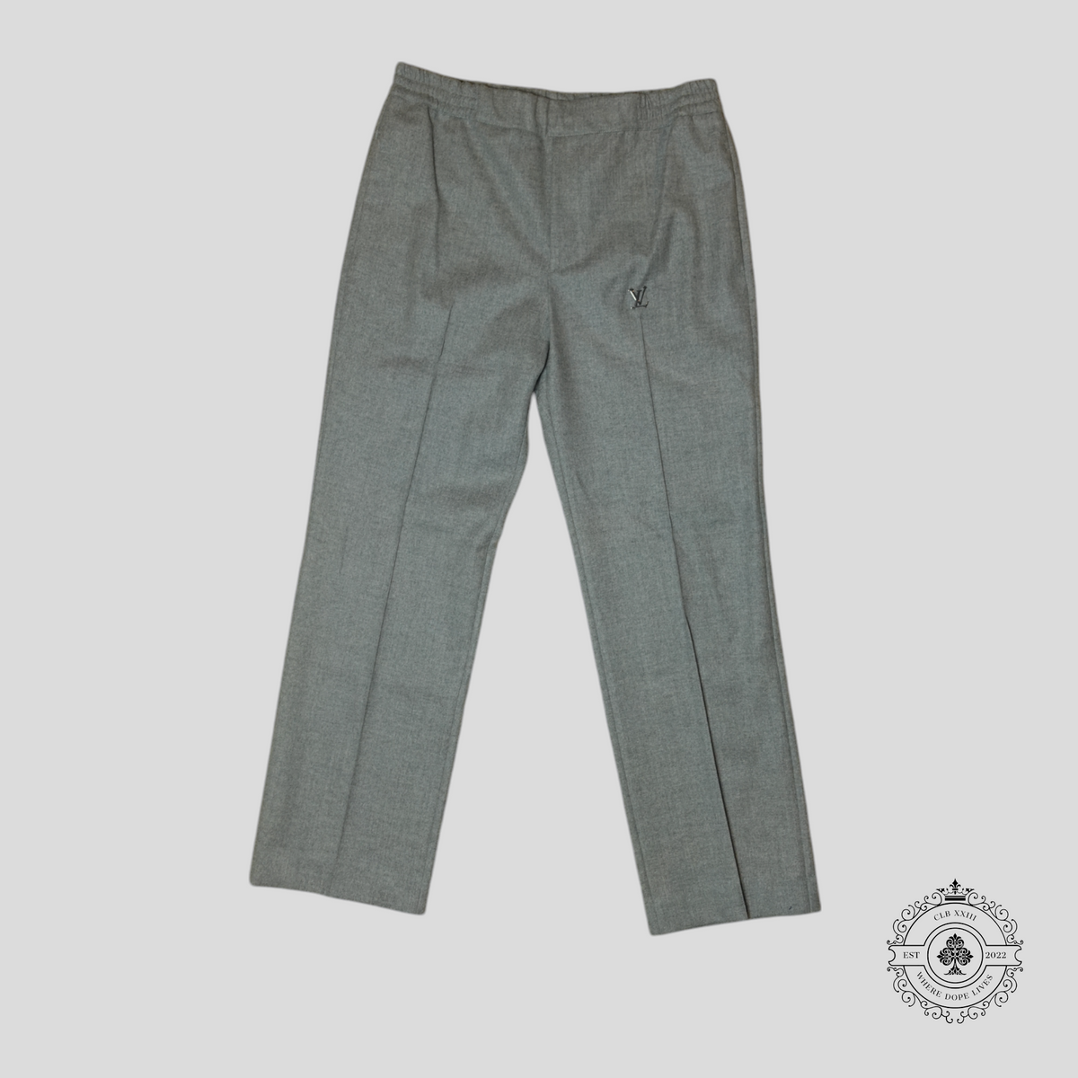Louis Vuitton Tailored Track Pants in Grey