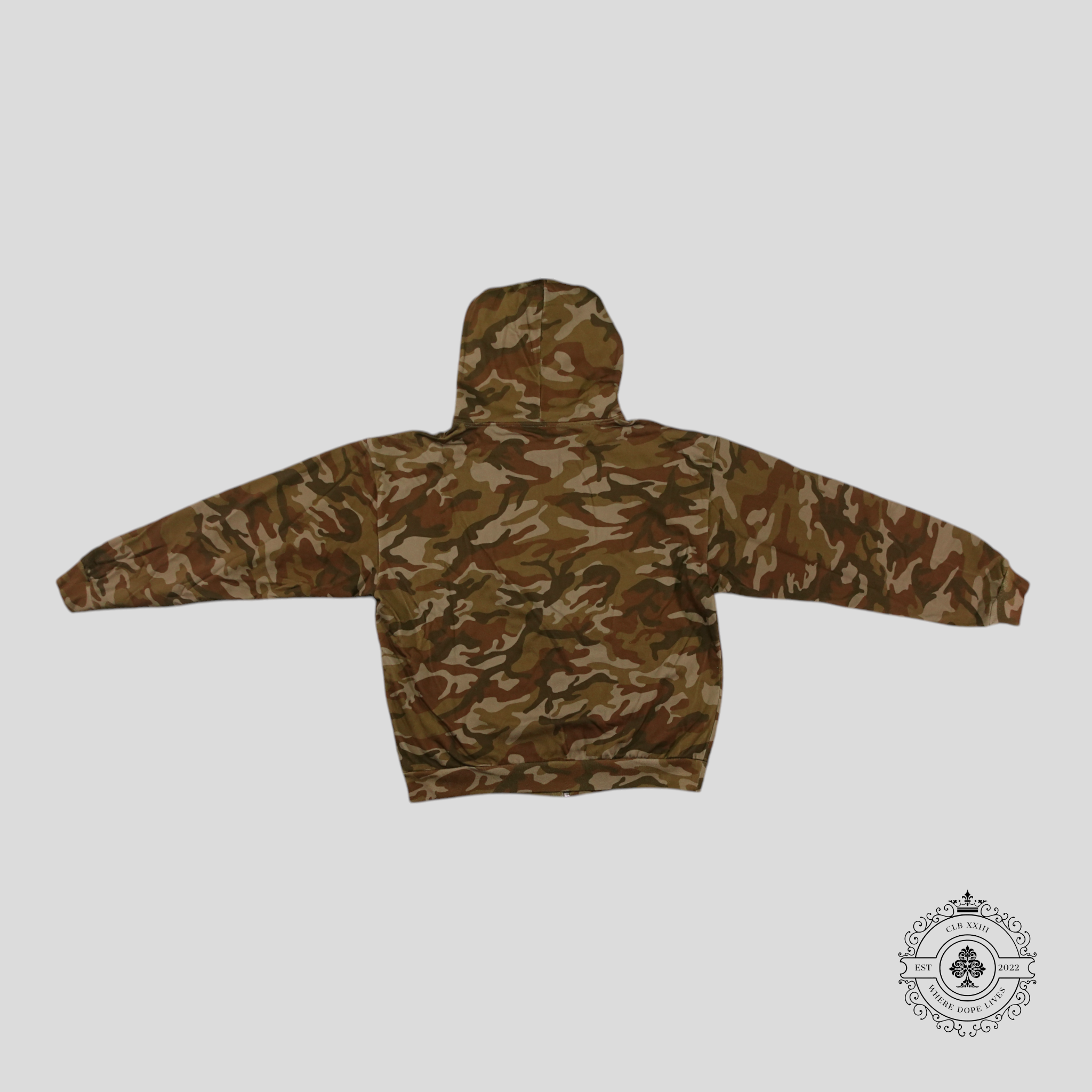 Celine Zip Up Hoodie in Camo