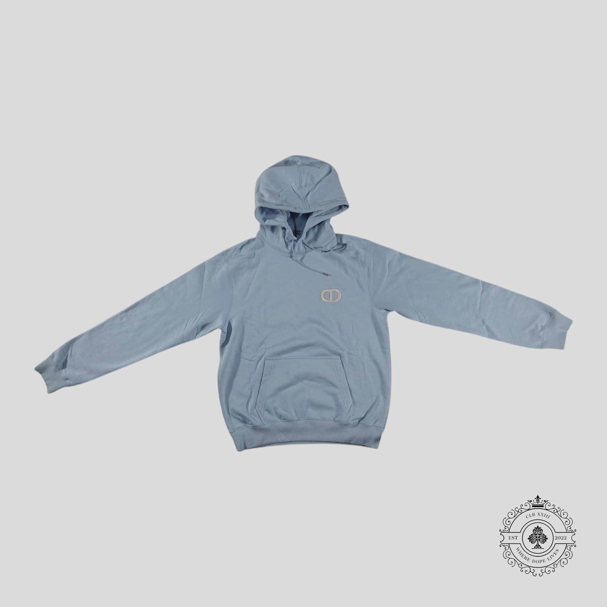 Dior CD Icon Hoodie in Light Blue