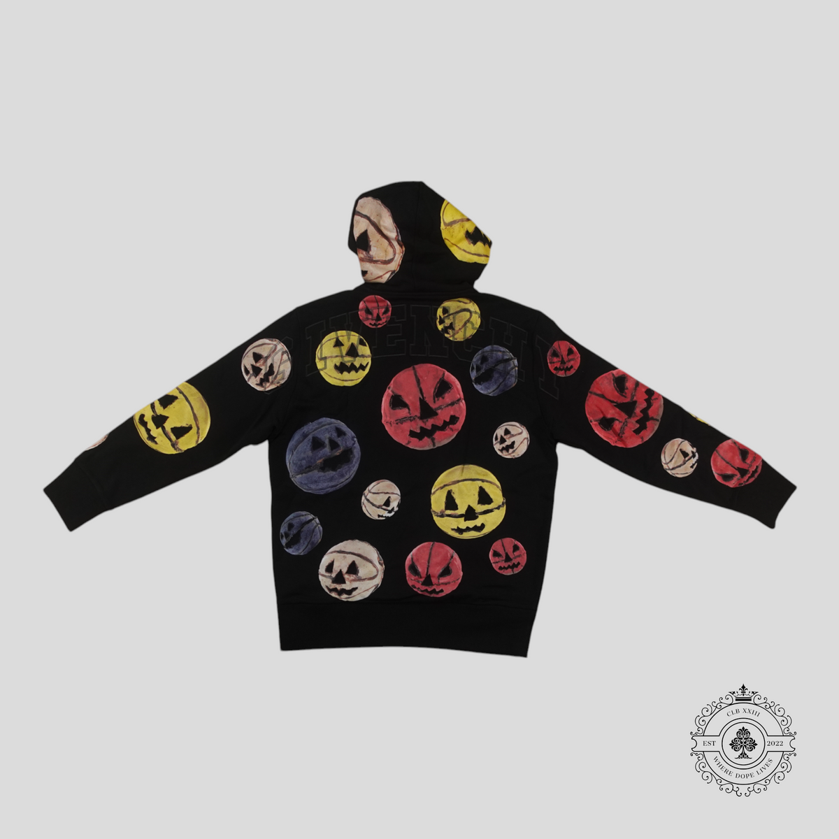 Givenchy X Josh Smith Jack-O-Lantern Basketball Hoodie in Black