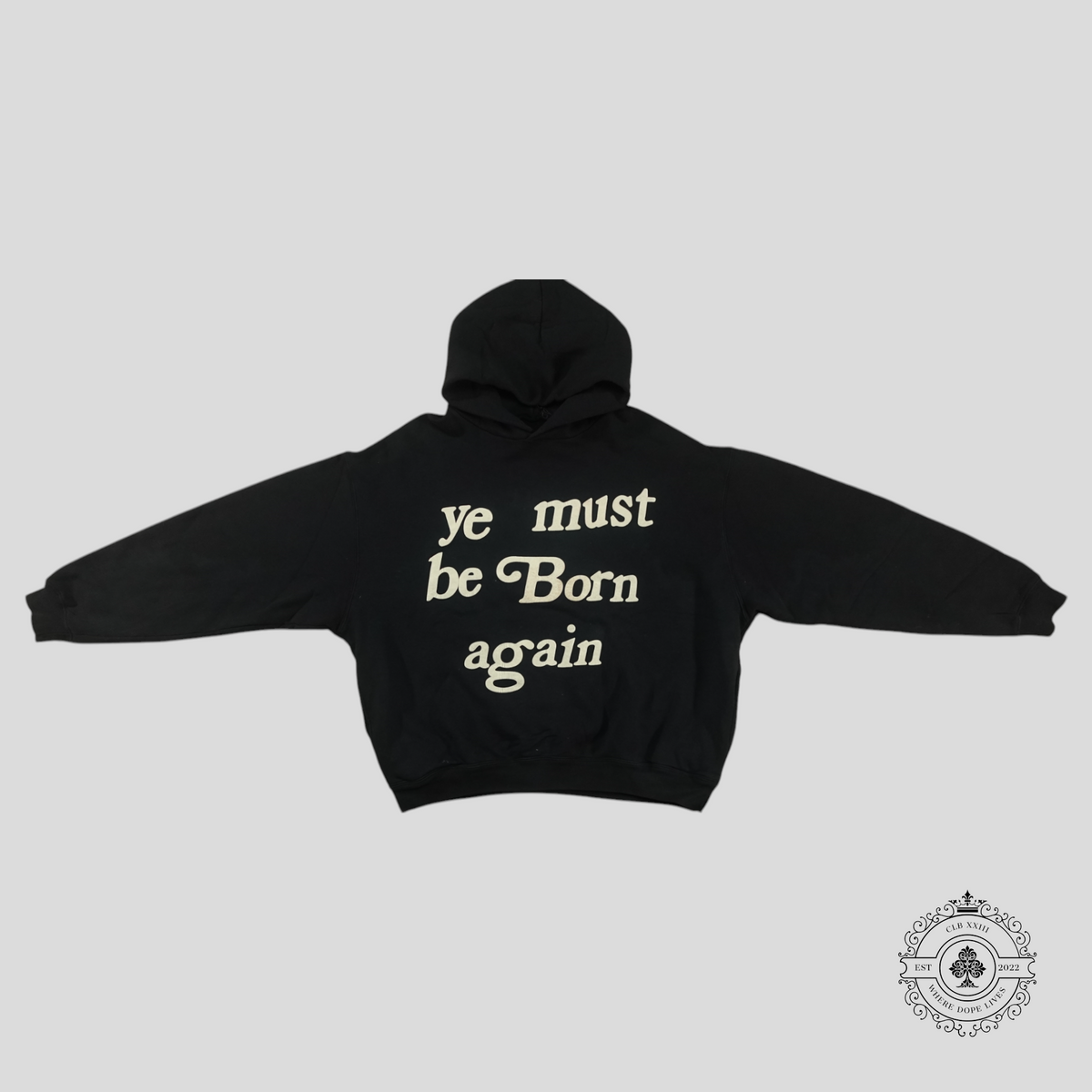 Cactus Plant Flea Market Ye Must Be Born Again Hoodie in Black