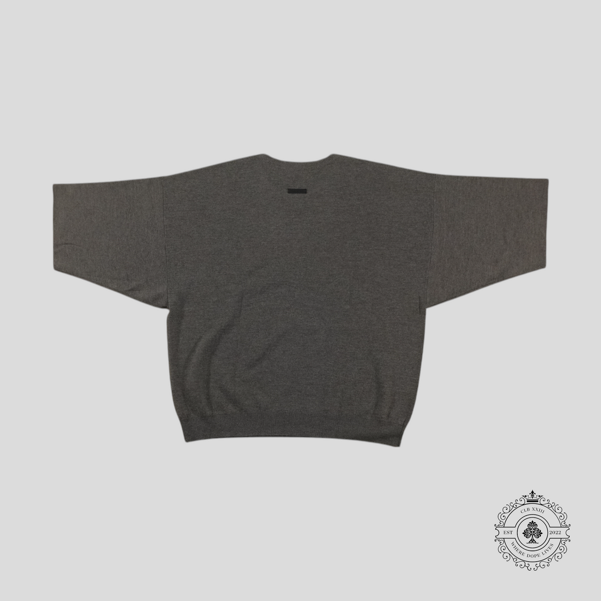 Fear Of God Essentials Eternal Wool Short Sleeve Sweater in Heather Grey