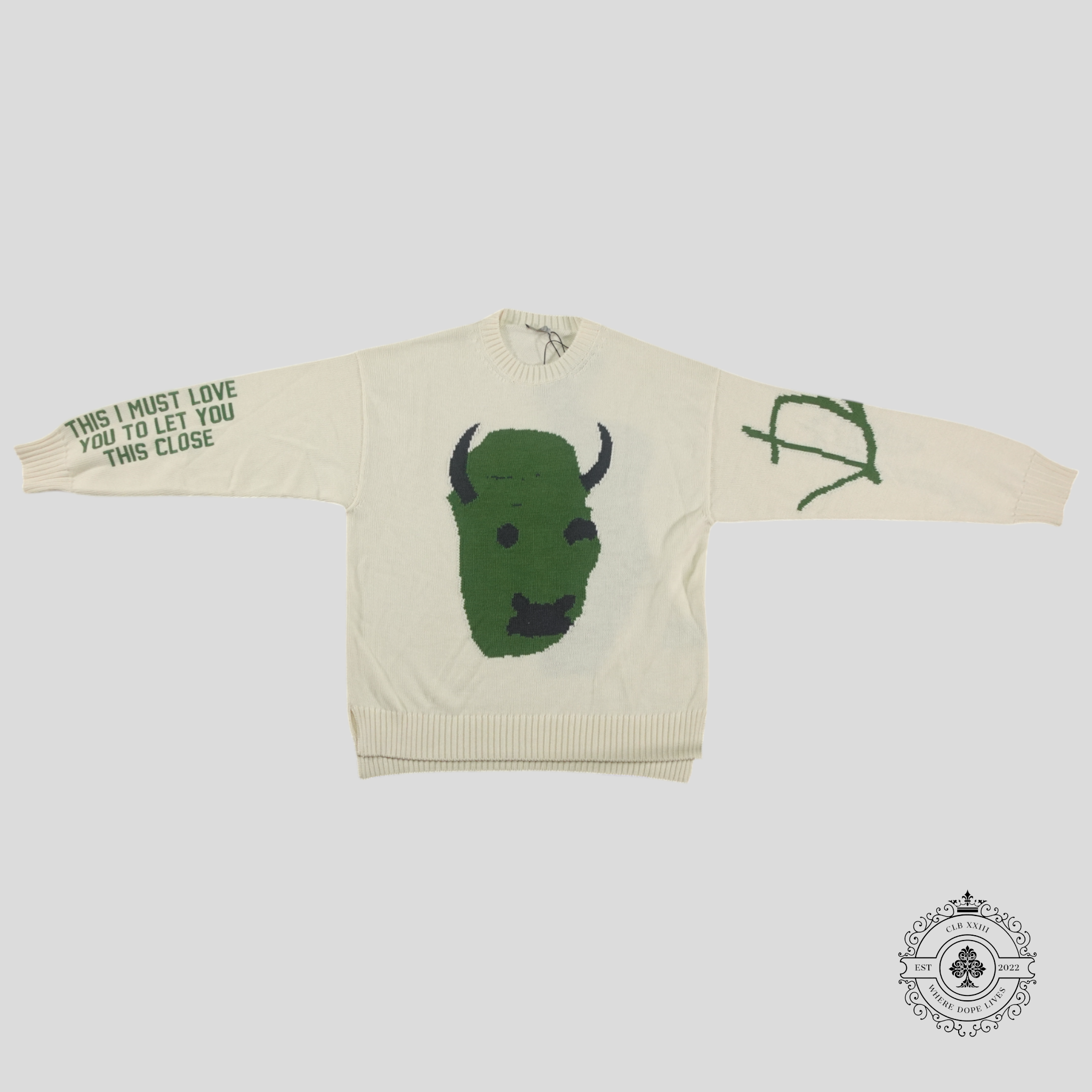 Dior Cactus Jack Oversized Ecru Wool Knit in White