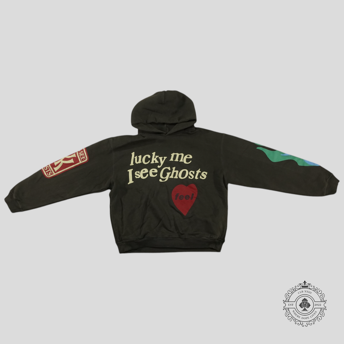 Kanye West Kids See Ghosts "Lucky Me" Hoodie in Grey