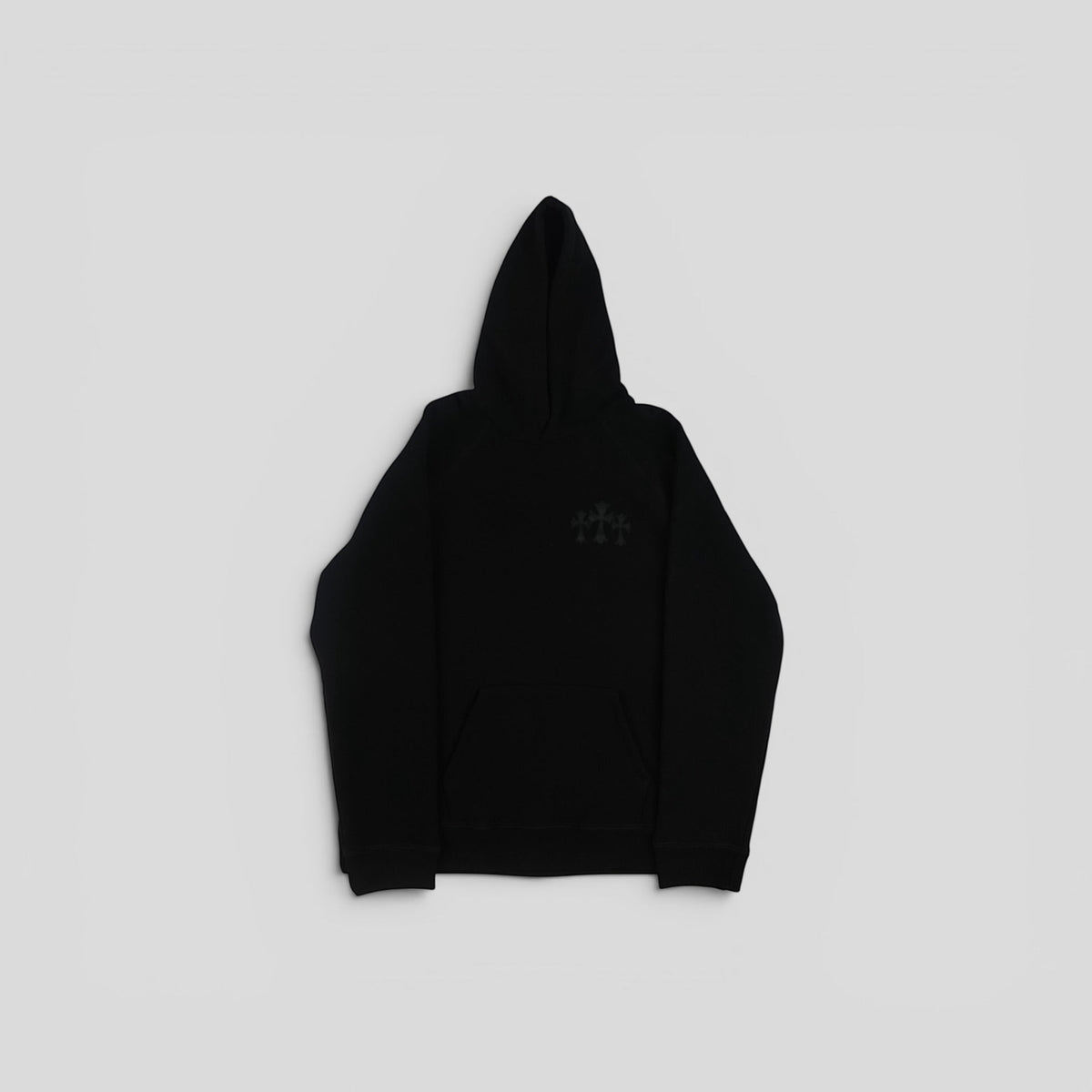 Chrome Hearts Cemetery Cross Seven-11 Hoodie in Black