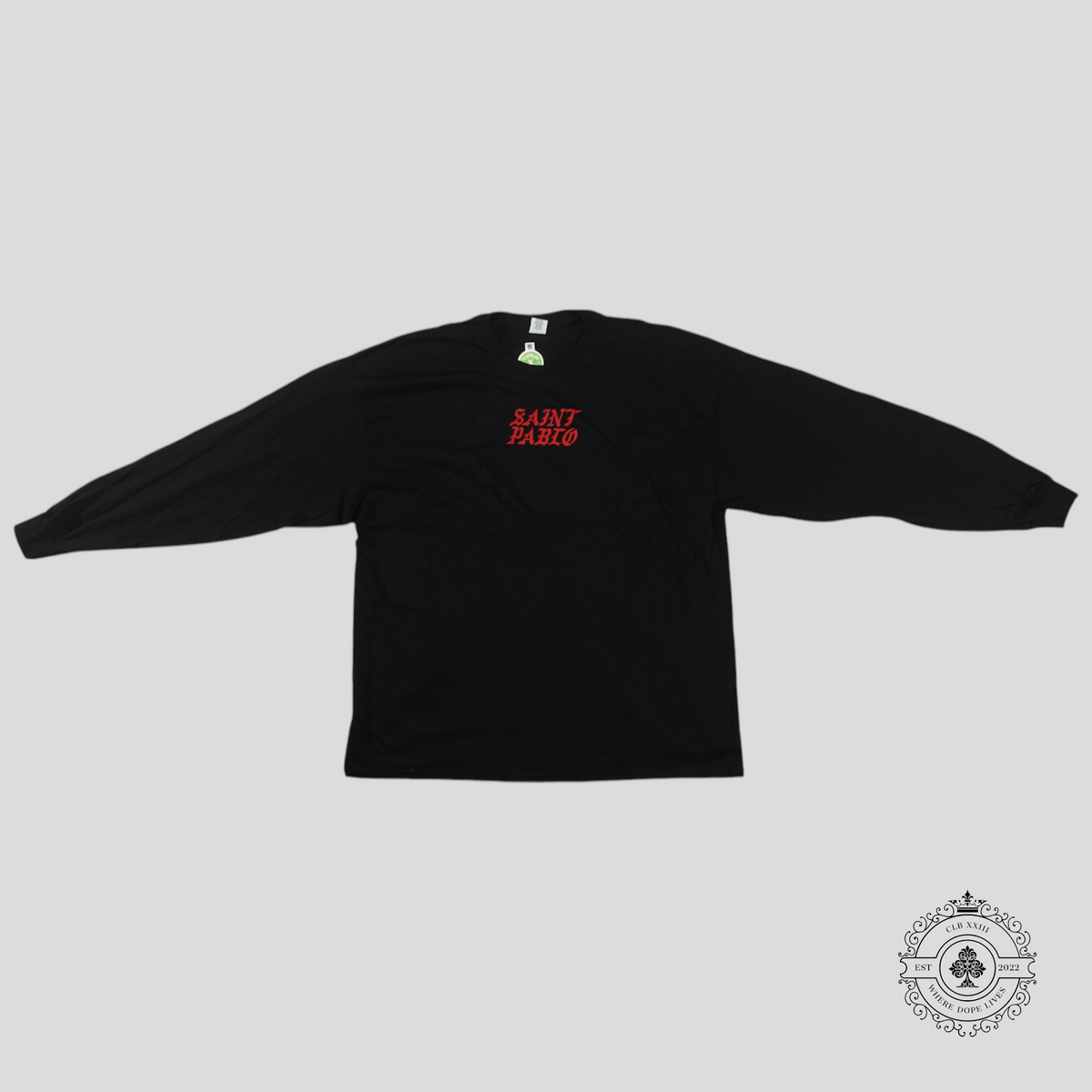 Kanye West Saint Pablo Kim Tennis Long Sleeve Shirt in Black