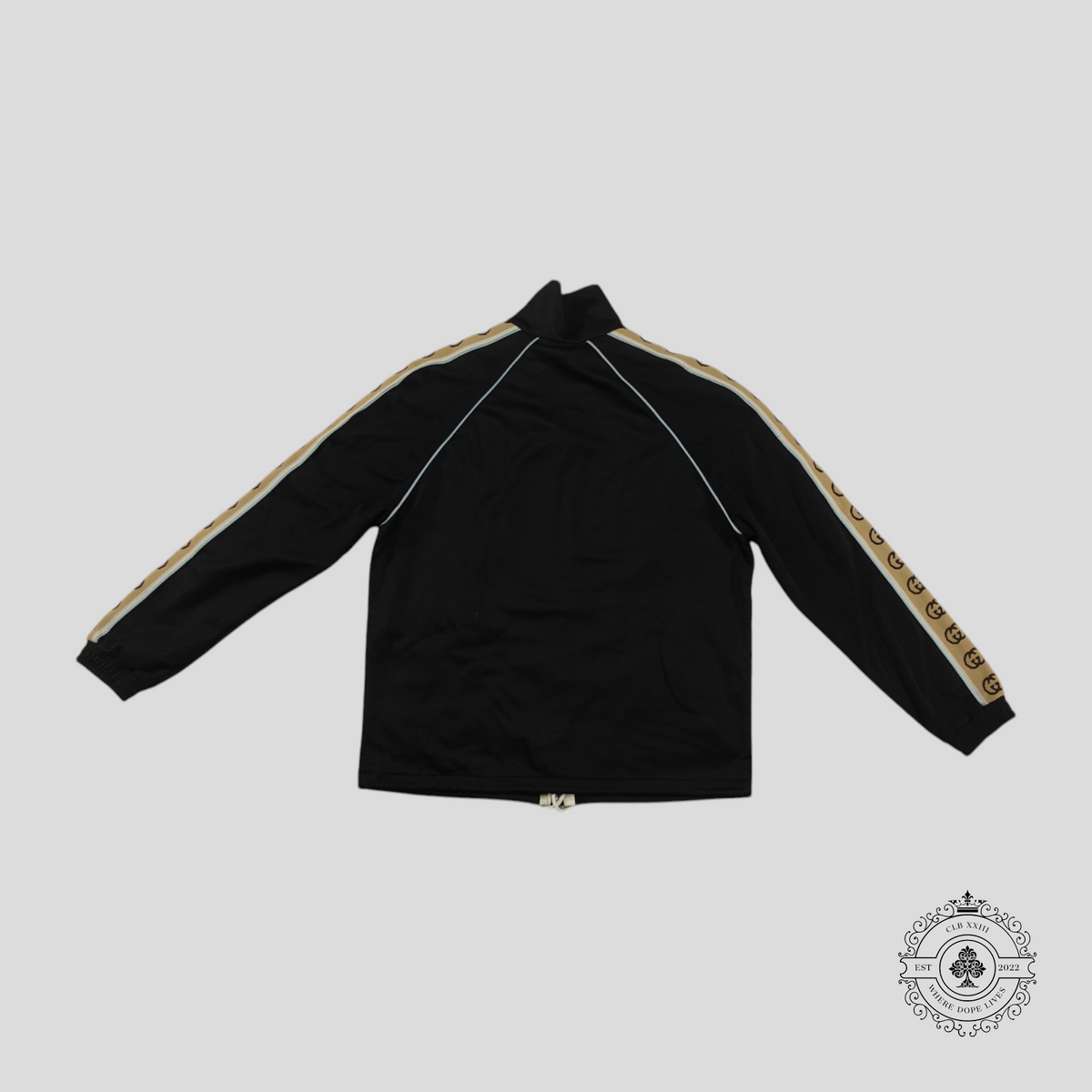 Gucci Interlocking G Jacquard Webbing Technical Track Jacket in Black