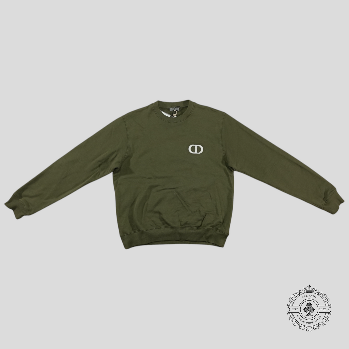 Dior CD Icon Sweatshirt in Dark Green