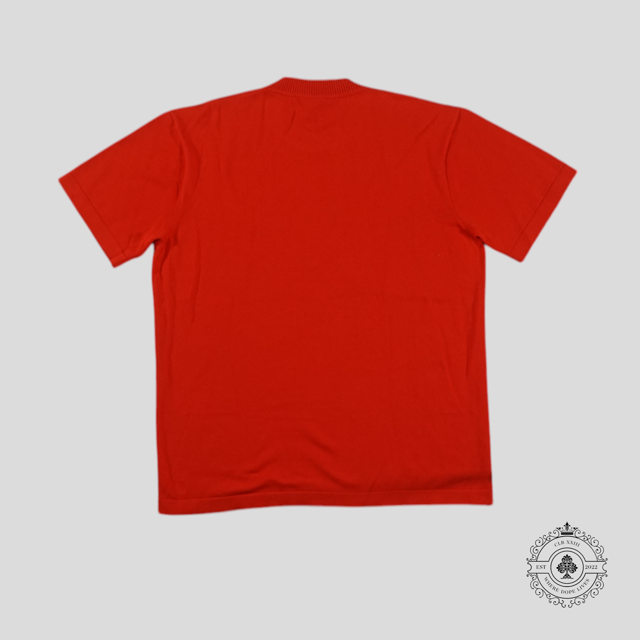 Louis Vuitton Signature Short Sleeve Crewneck in Red