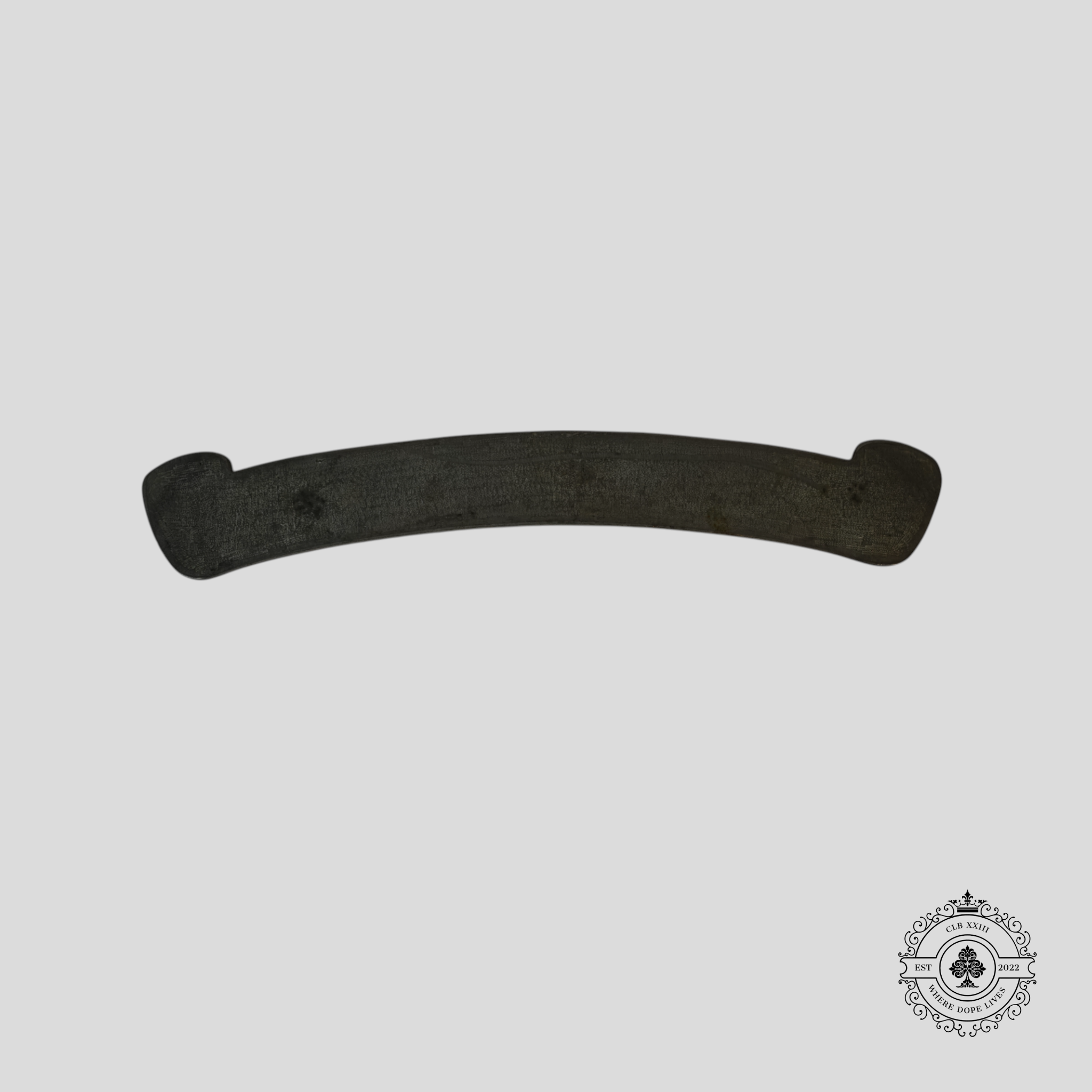 Chrome Hearts Scroll Logo Plaque in Silver Color