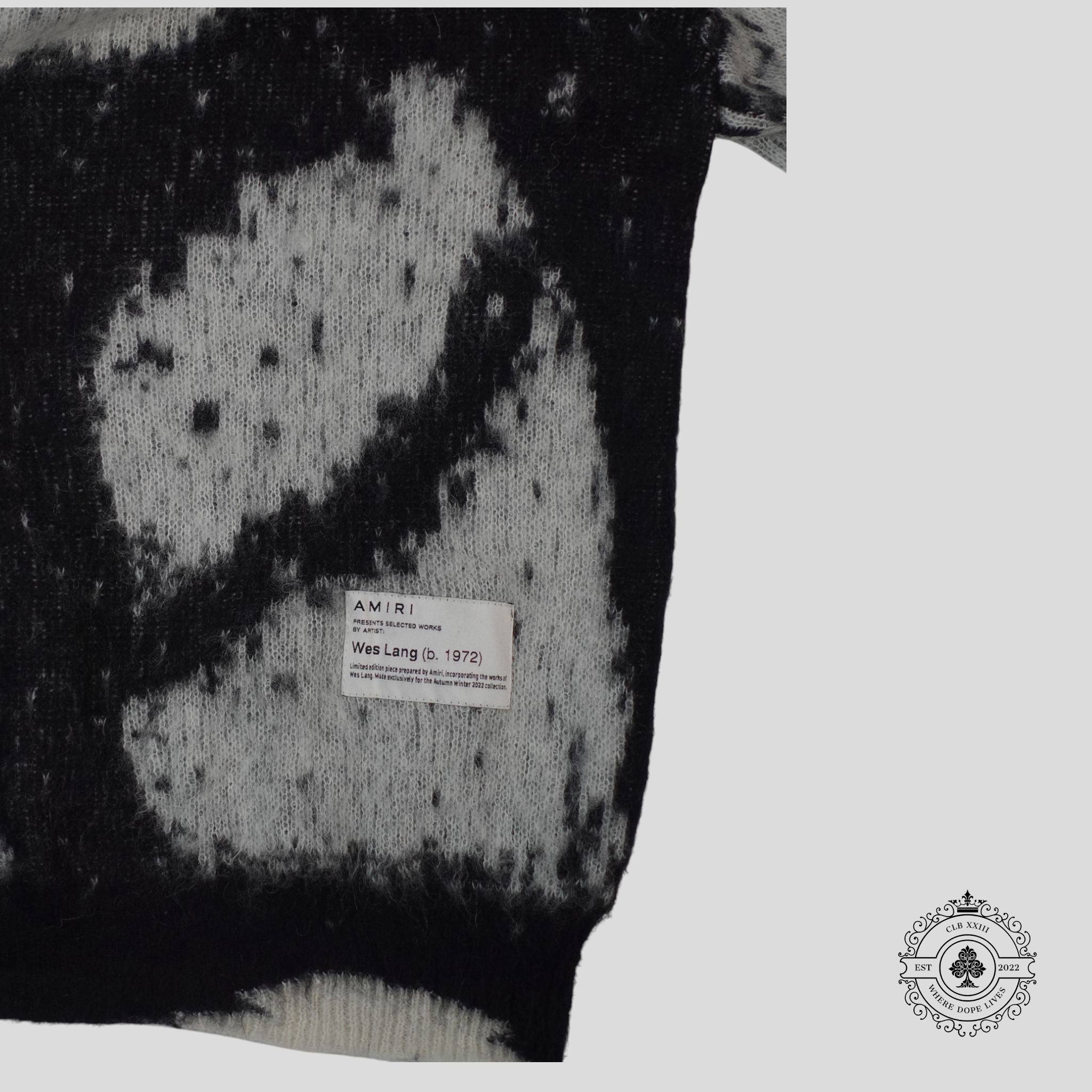 Amiri Wes Lang Reaper Crewneck Sweater