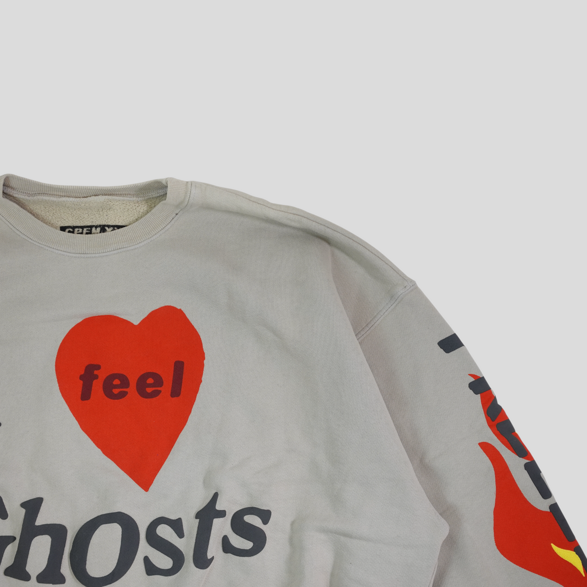Kanye West X Cactus Plant Flea Market I Feel Ghosts Crewneck in Grey