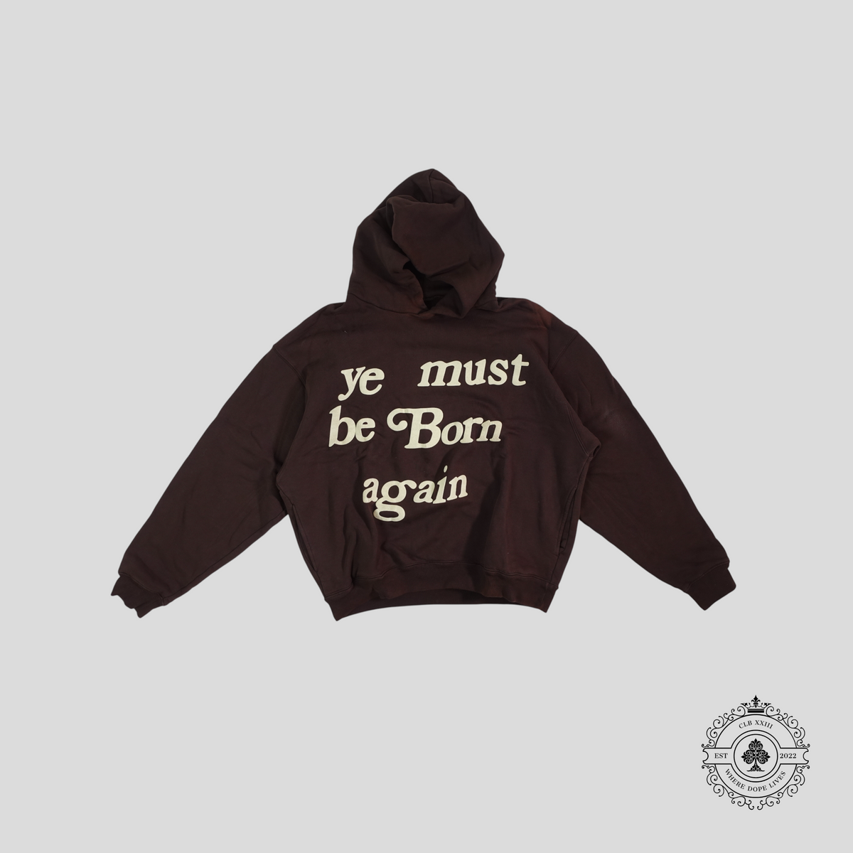 Cactus Plant Flea Market Ye Must Be Born Again Hoodie in Brown