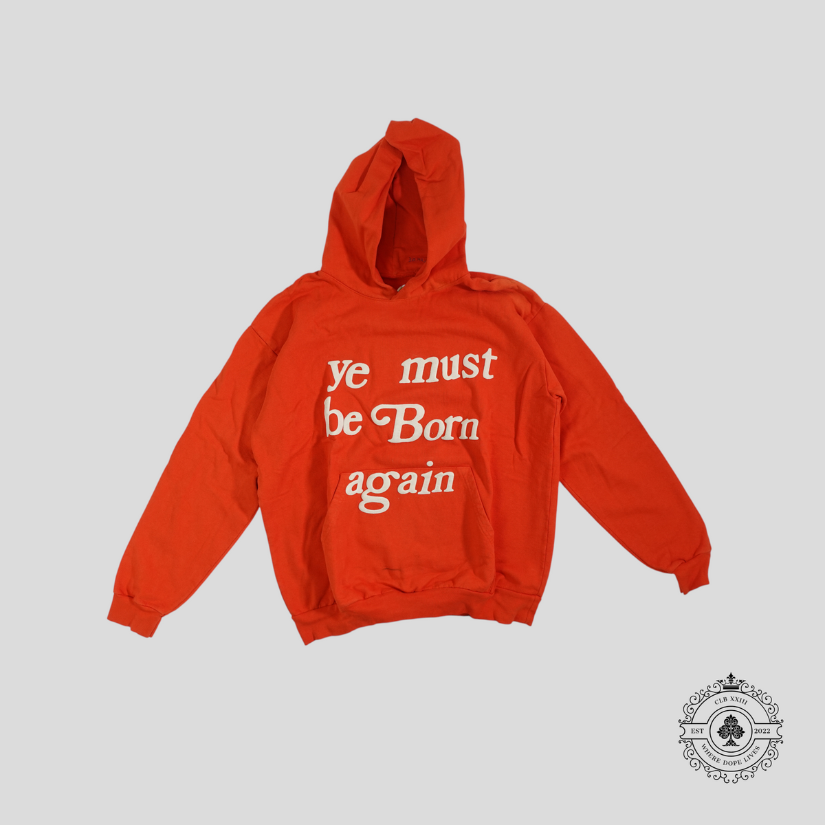 Cactus Plant Flea Market Ye Must Be Born Again Hoodie in Orange