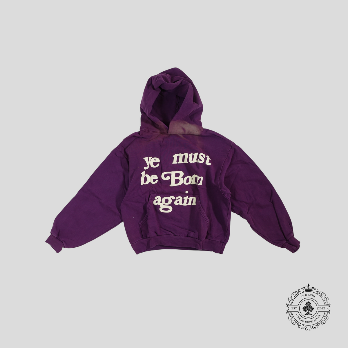 Cactus Plant Flea Market Ye Must Be Born Again Hoodie in Purple