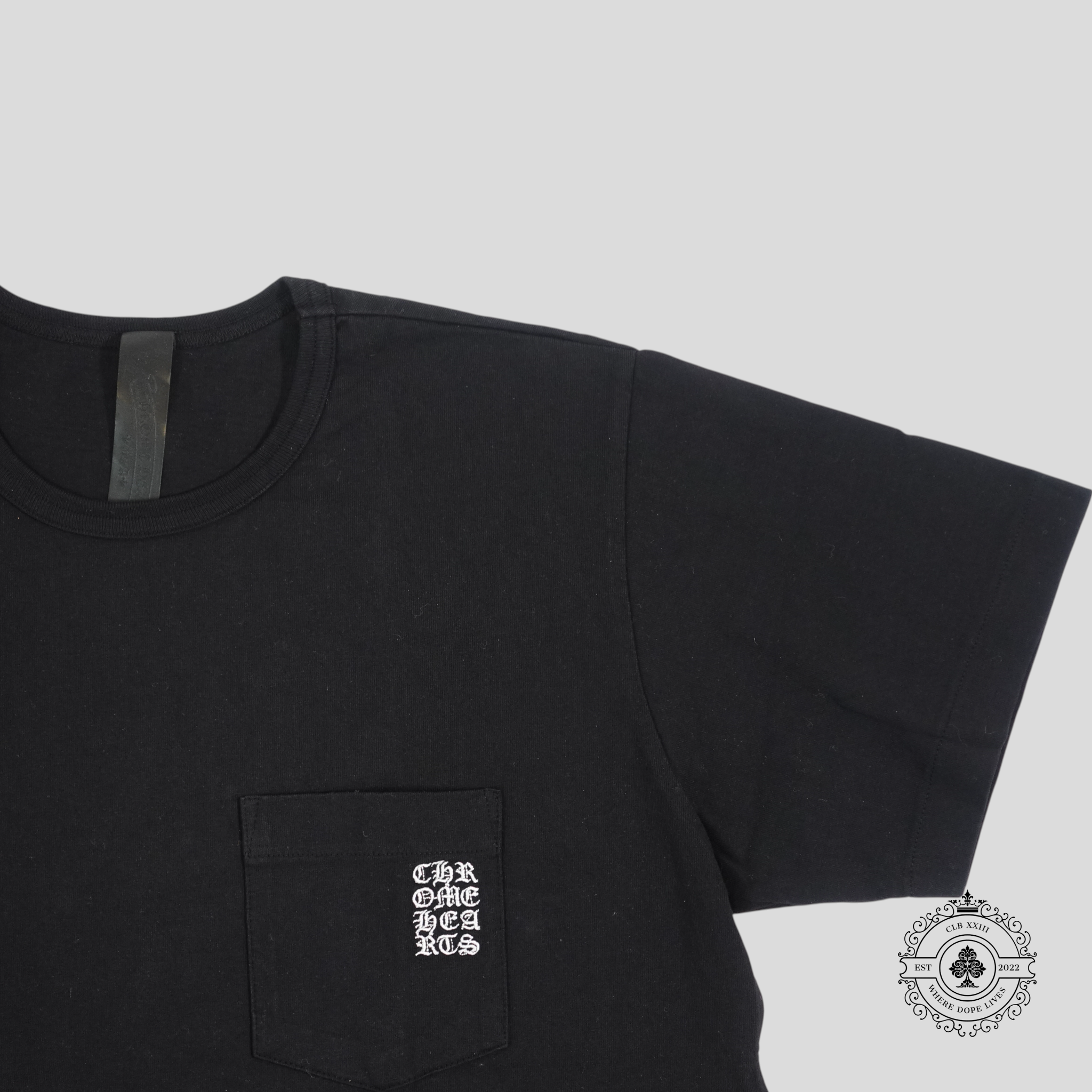 Chrome Hearts Embroidered Pocket Tee in Black