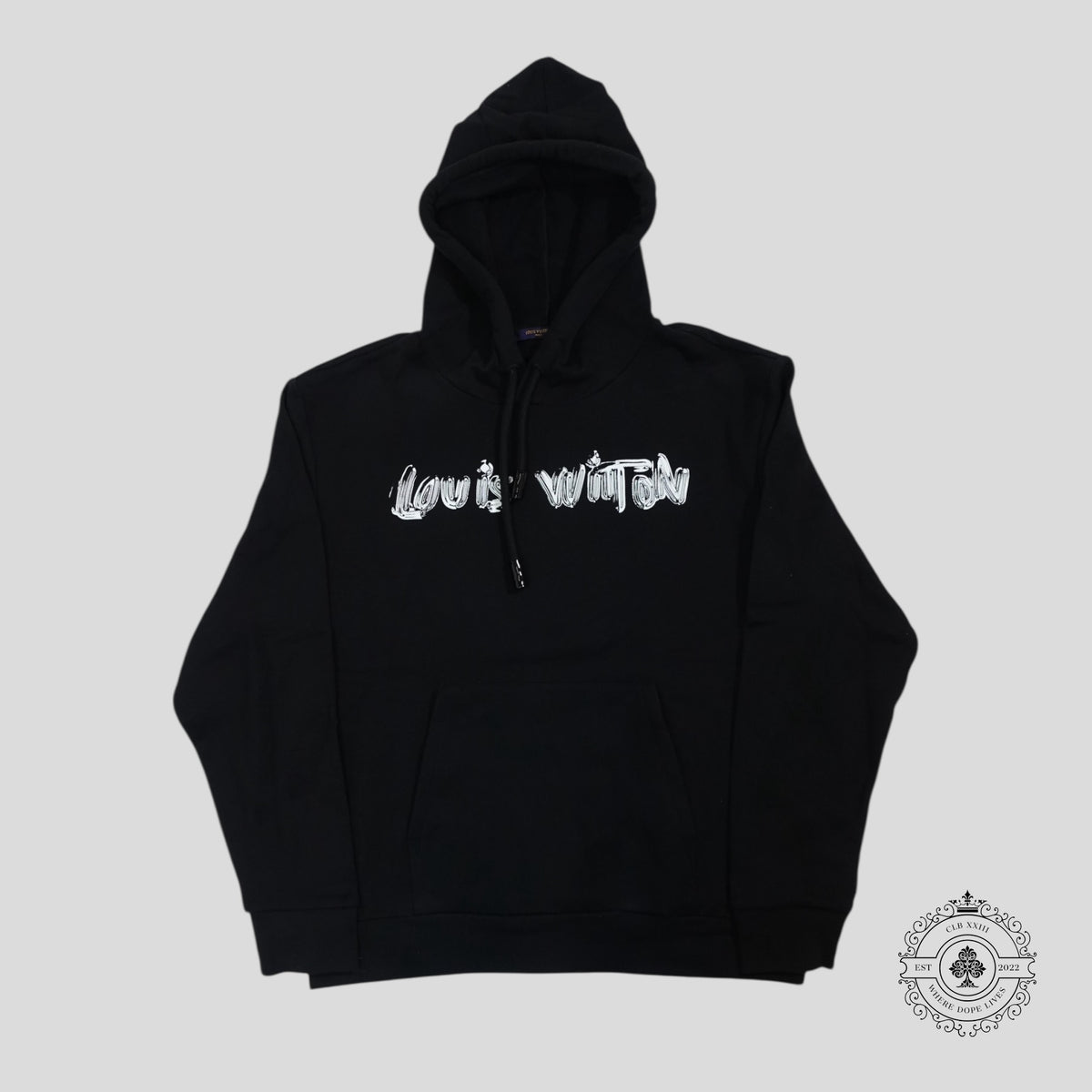 Louis Vuitton Graphic Hoodie in Black