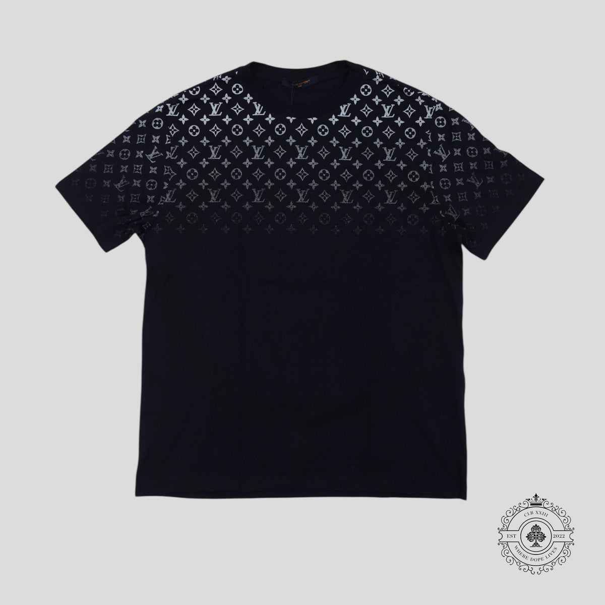 Louis Vuitton Monogram Gradient T-Shirt in Navy Blue