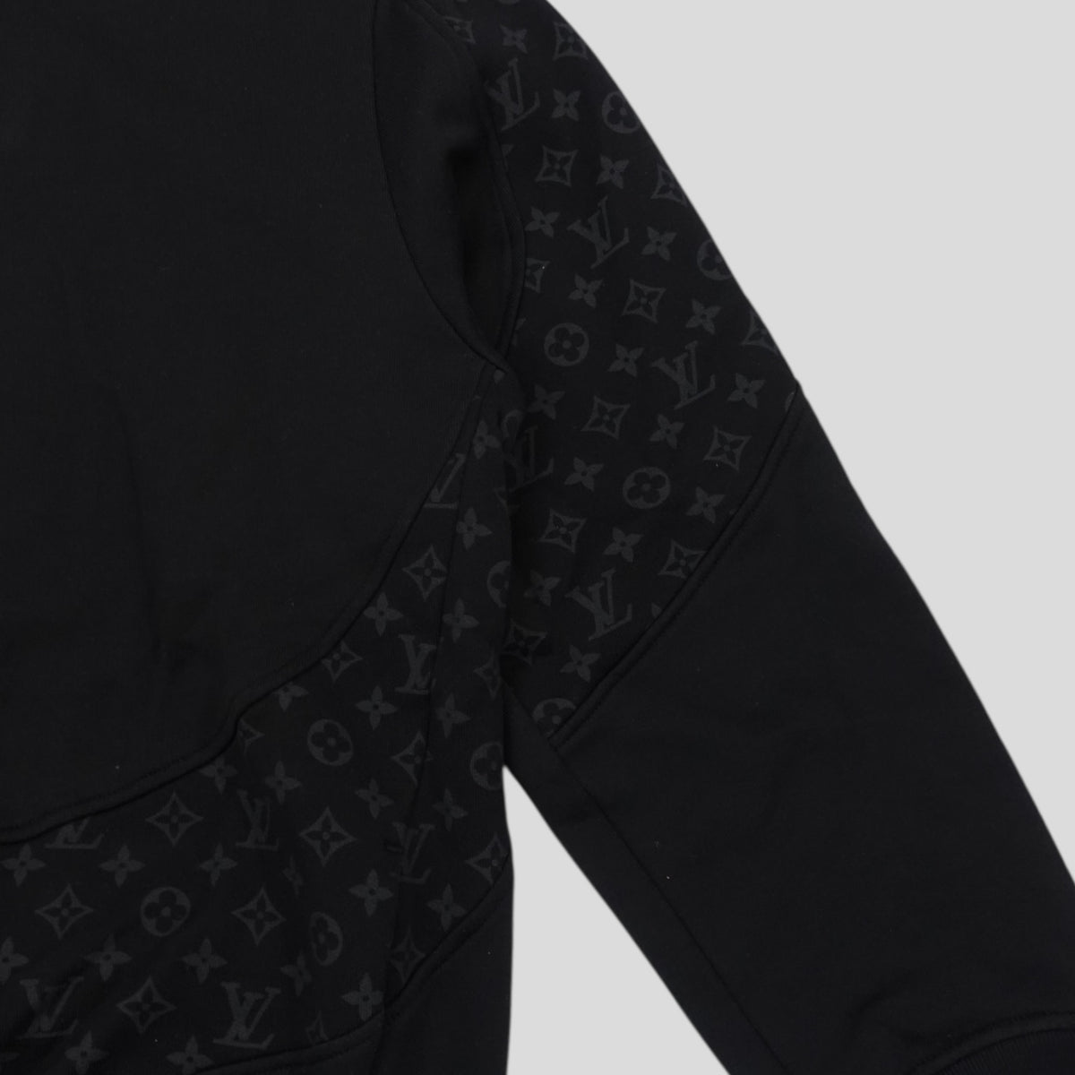 Louis Vuitton Monogram Circle Cut Hoodie in Black