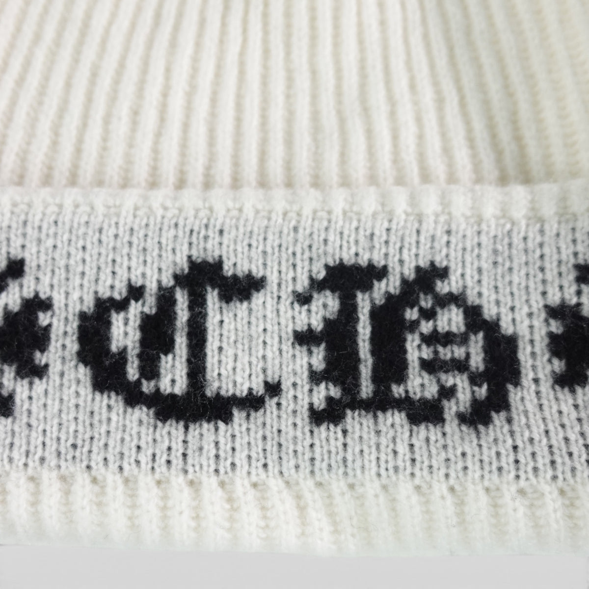 Chrome Hearts Big Daddy Cashmere Beanie in White