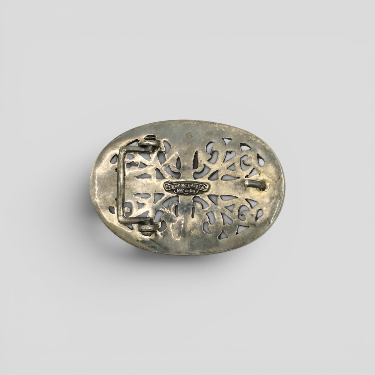 Chrome Hearts XL Oval Buckle in Silver