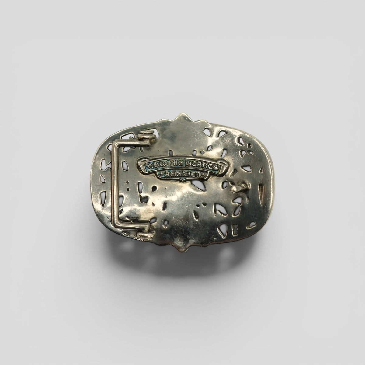 Chrome Hearts Black Rhodium Cemetery Buckle
