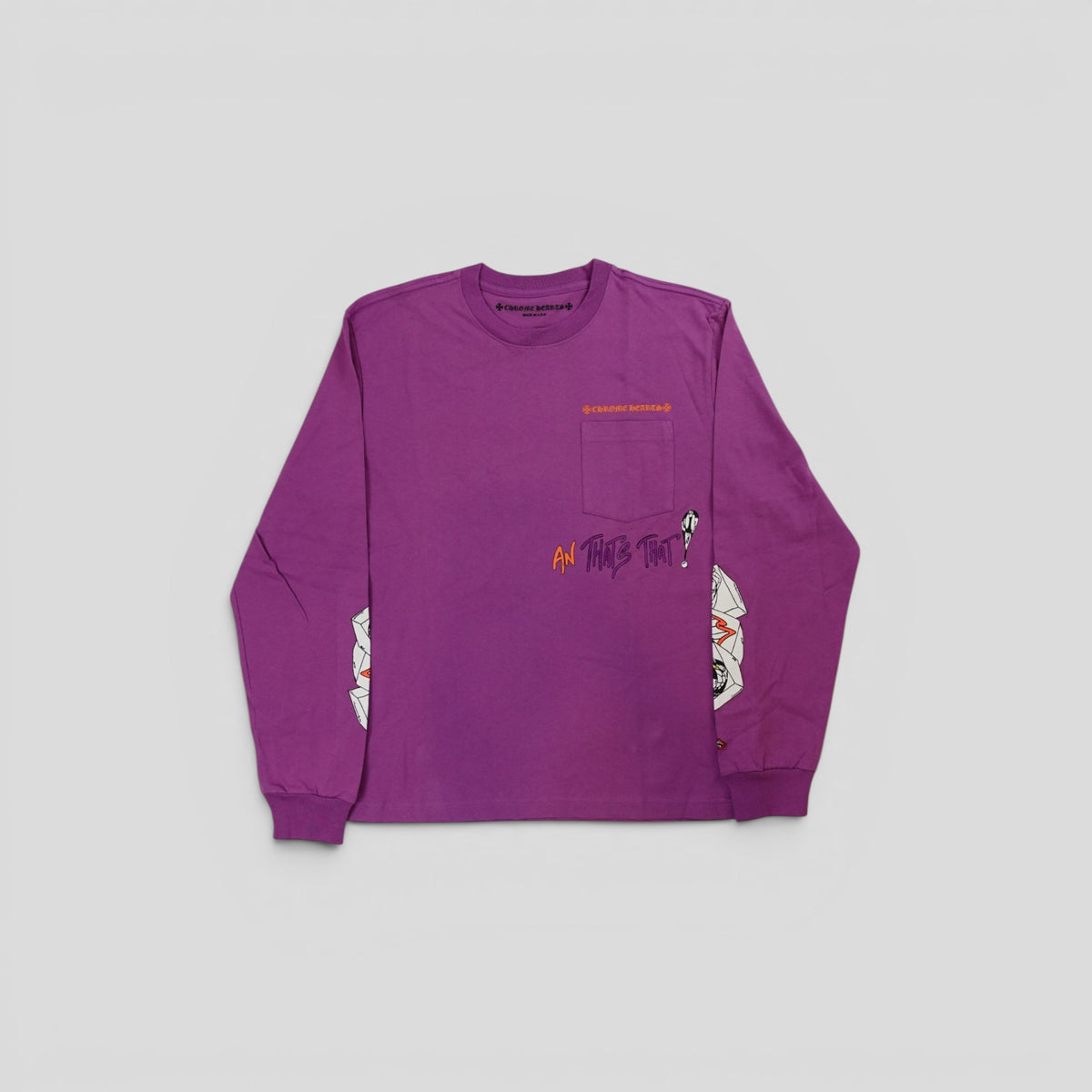Chrome Hearts And Thats That Long Sleeve Tee in Purple