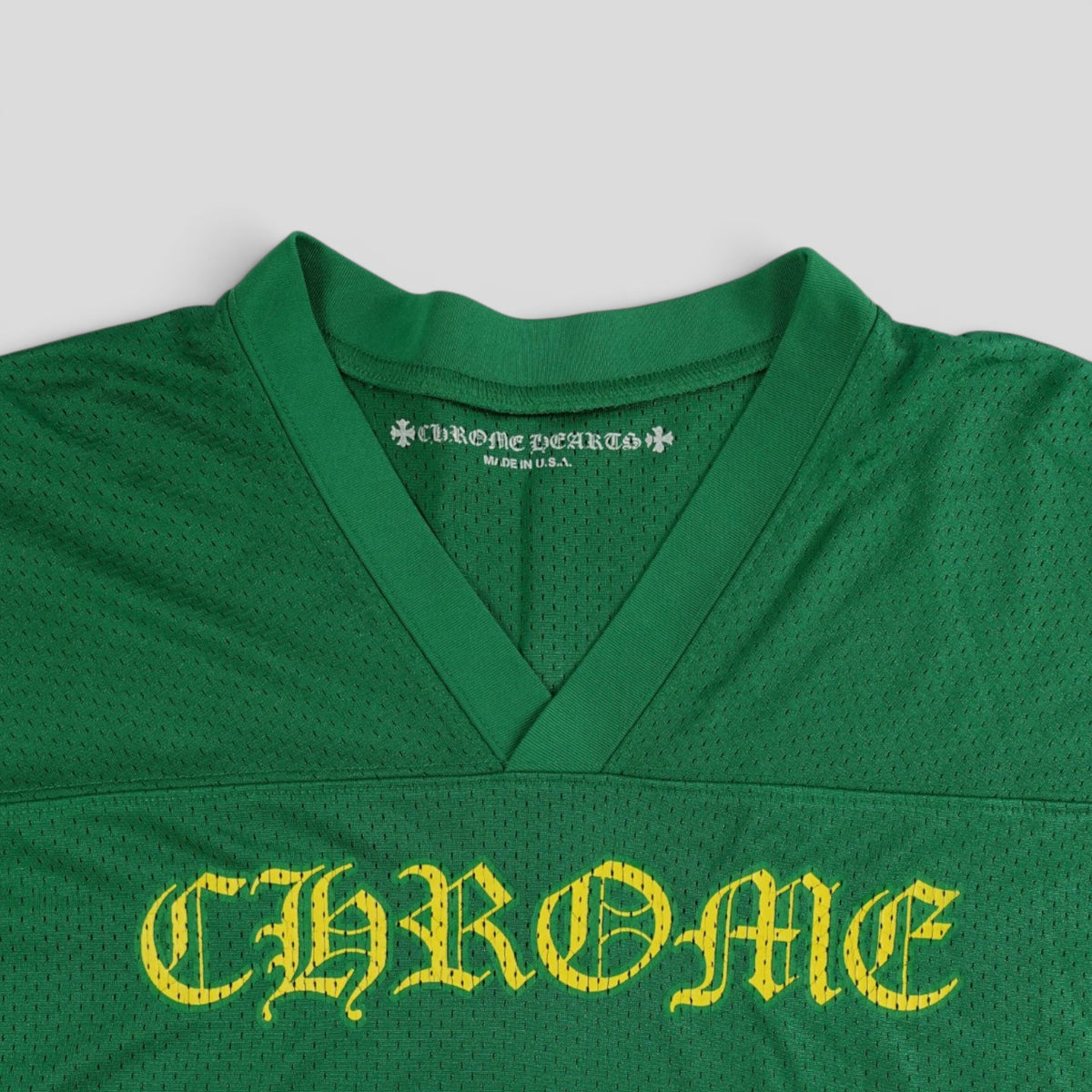 Chrome Hearts Mesh Warm Up Jersey in Green