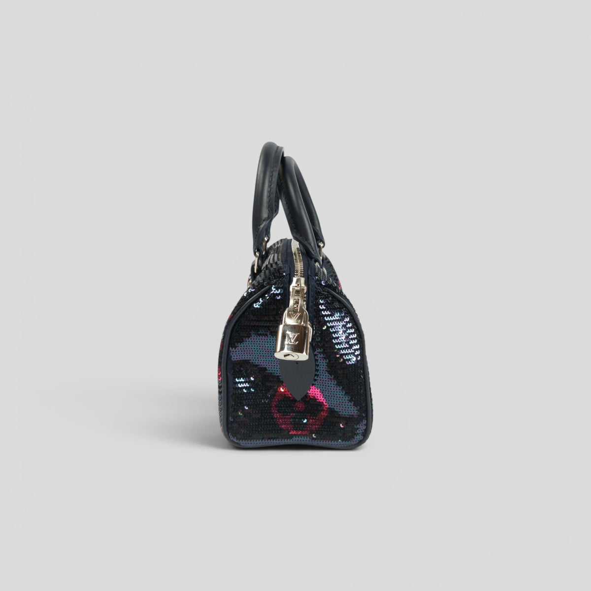 Louis Vuitton Sequins Speedy Bandoulière 18 in Navy