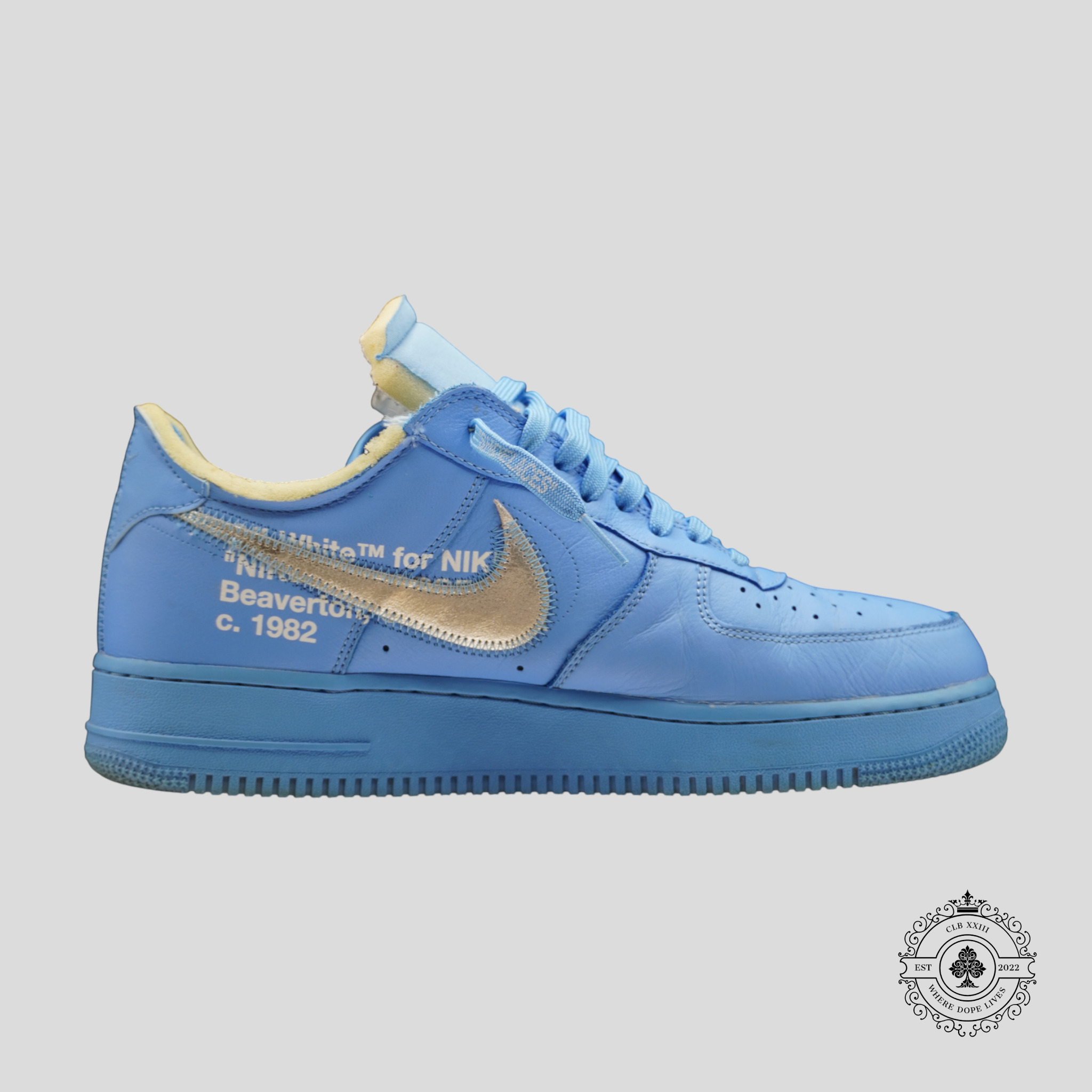 Nike Air Force 1 Low Off-White MCA University Blue - Preowned