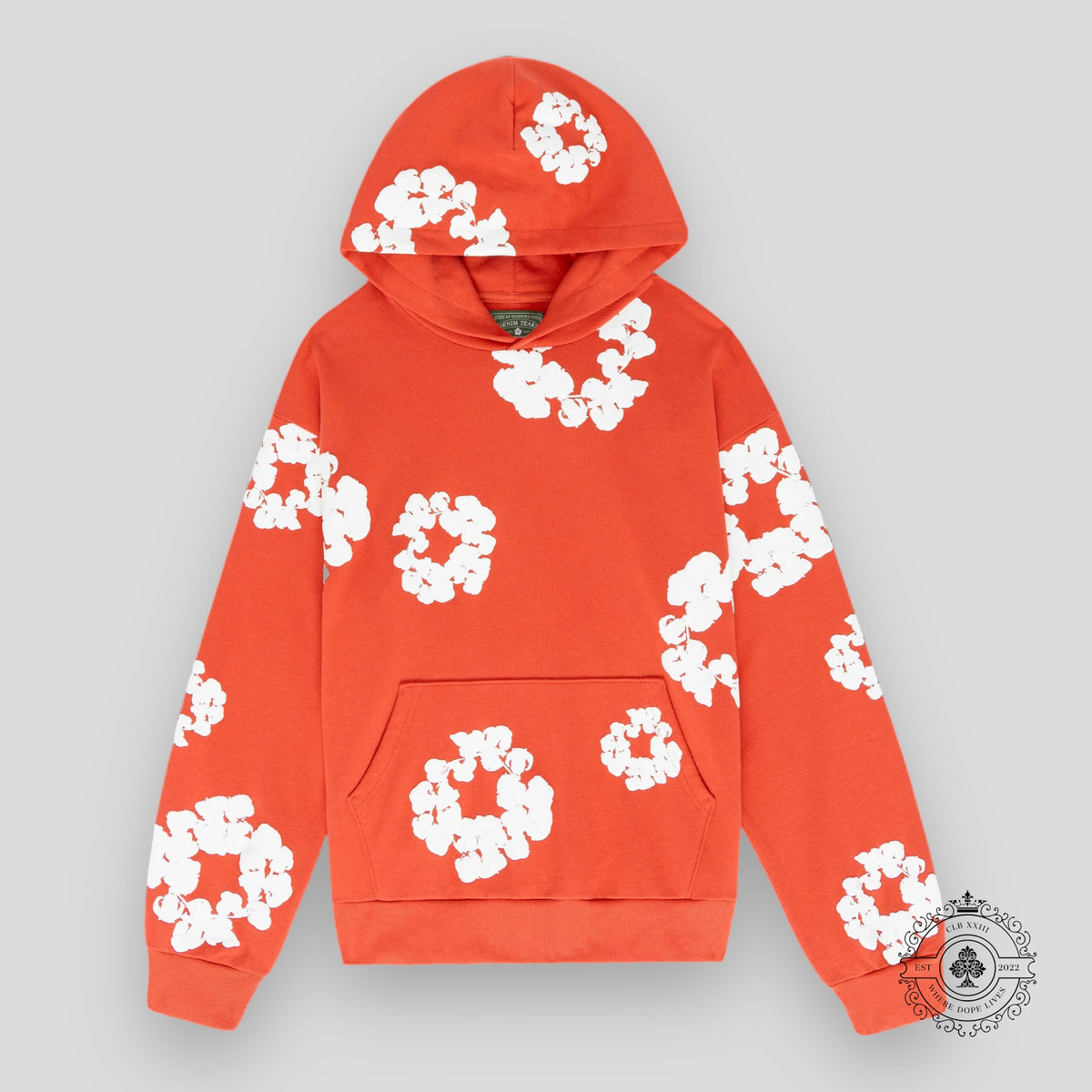 Denim Tears The Cotton Wreath Sweatshirt in Orange