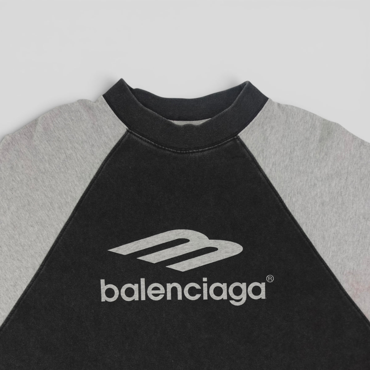 Balenciaga Raglan Oversize Tee in Black