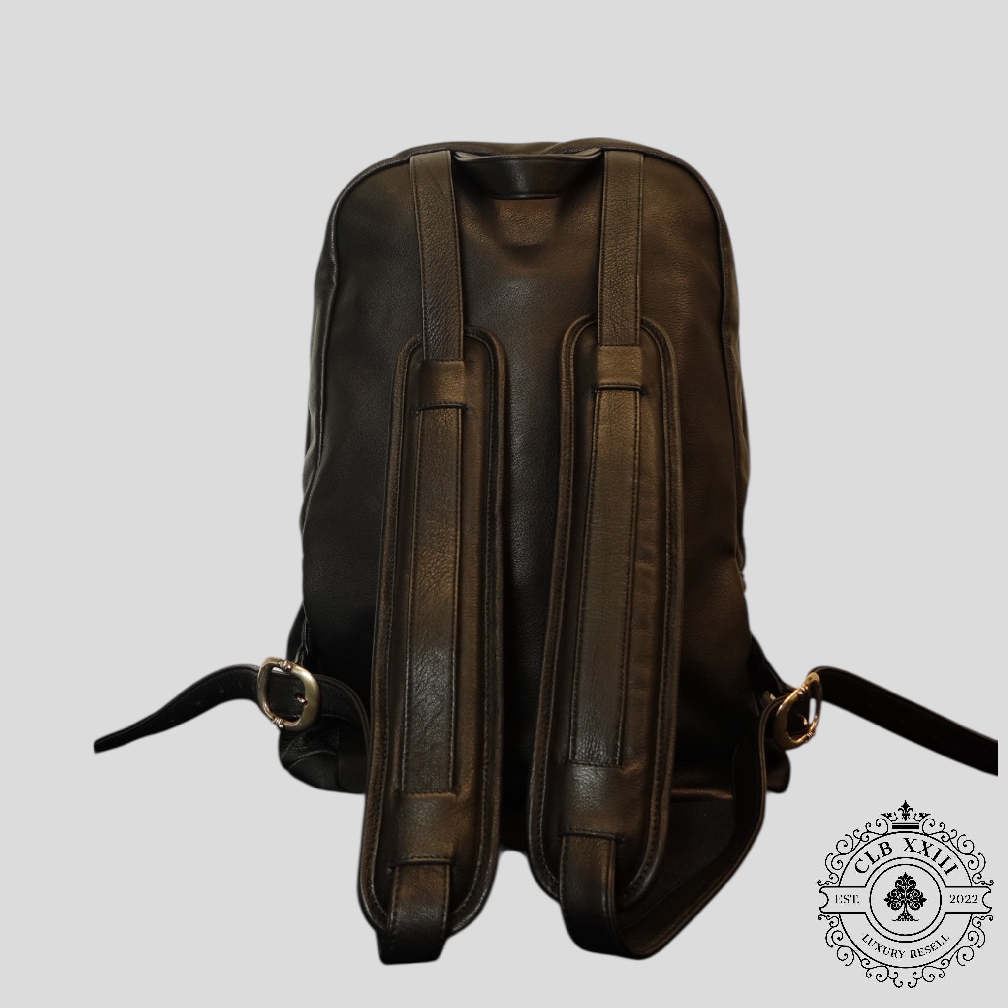 Chrome Hearts Sex Records Cross Patch Backpack in Black