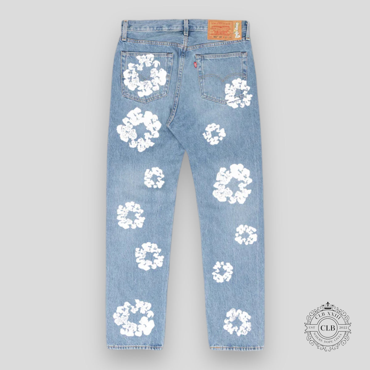 Denim Tears The Cotton Wreath Jean in Light Wash