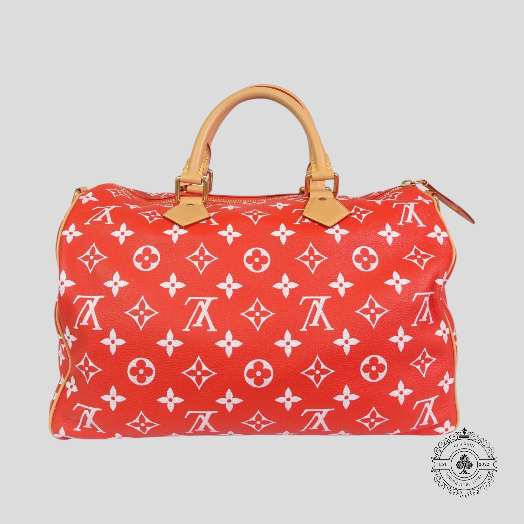 Louis Vuitton P9 Speedy Bandouliere 40 in Red