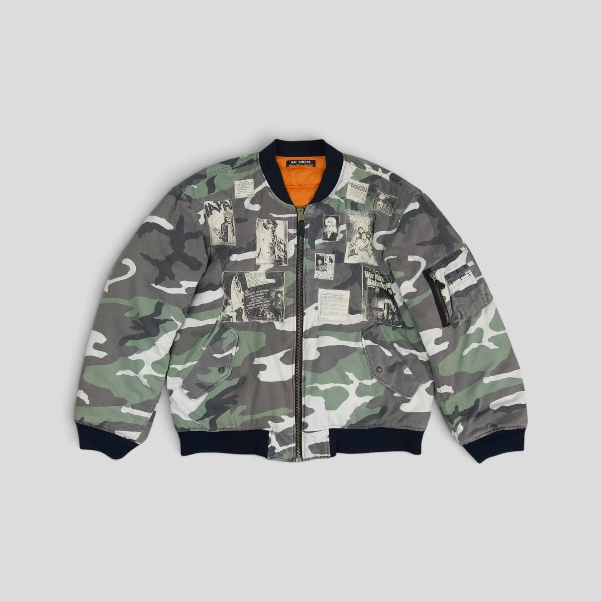 Raf Simons Riot Riot Riot Jacket in Snow Camo