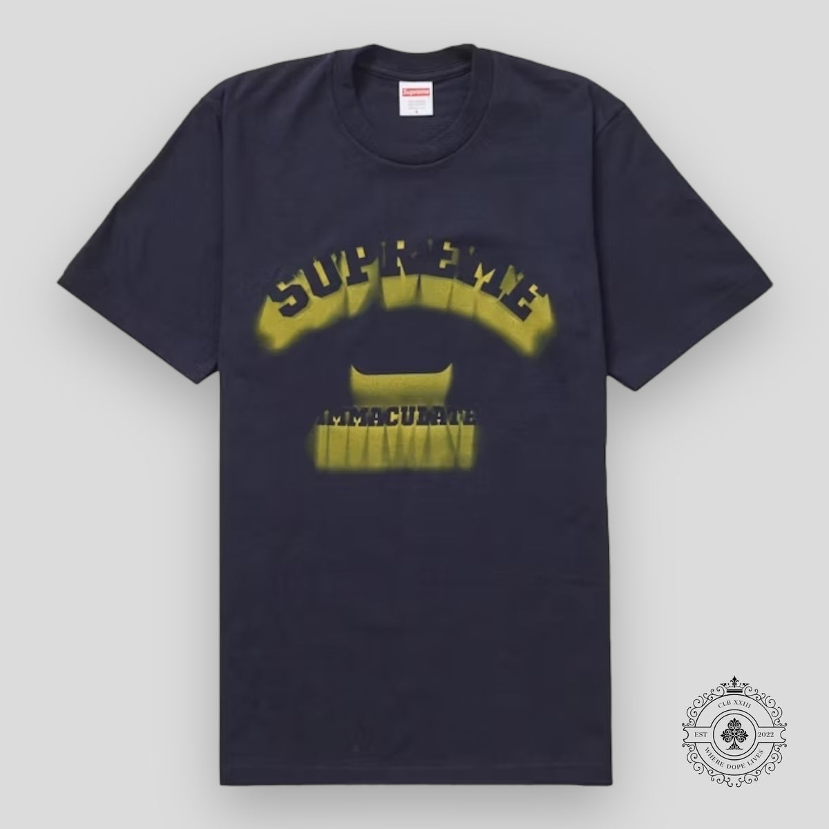 Supreme Shadow Tee in Navy