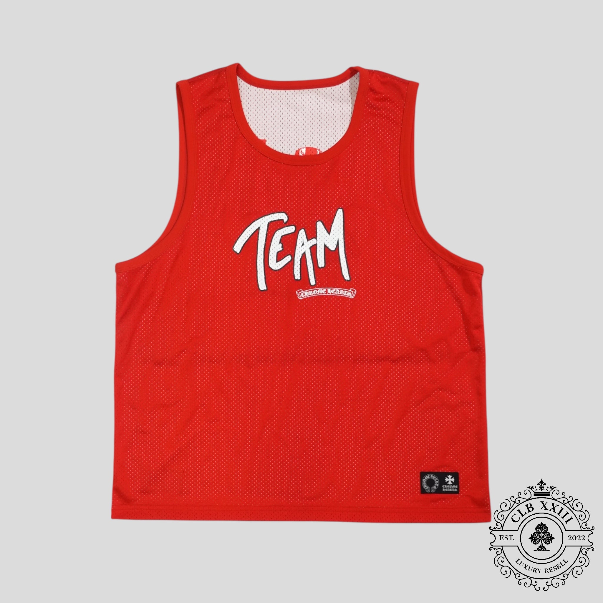 Chrome Hearts Reversible Mesh Team 99 Jersey in Red