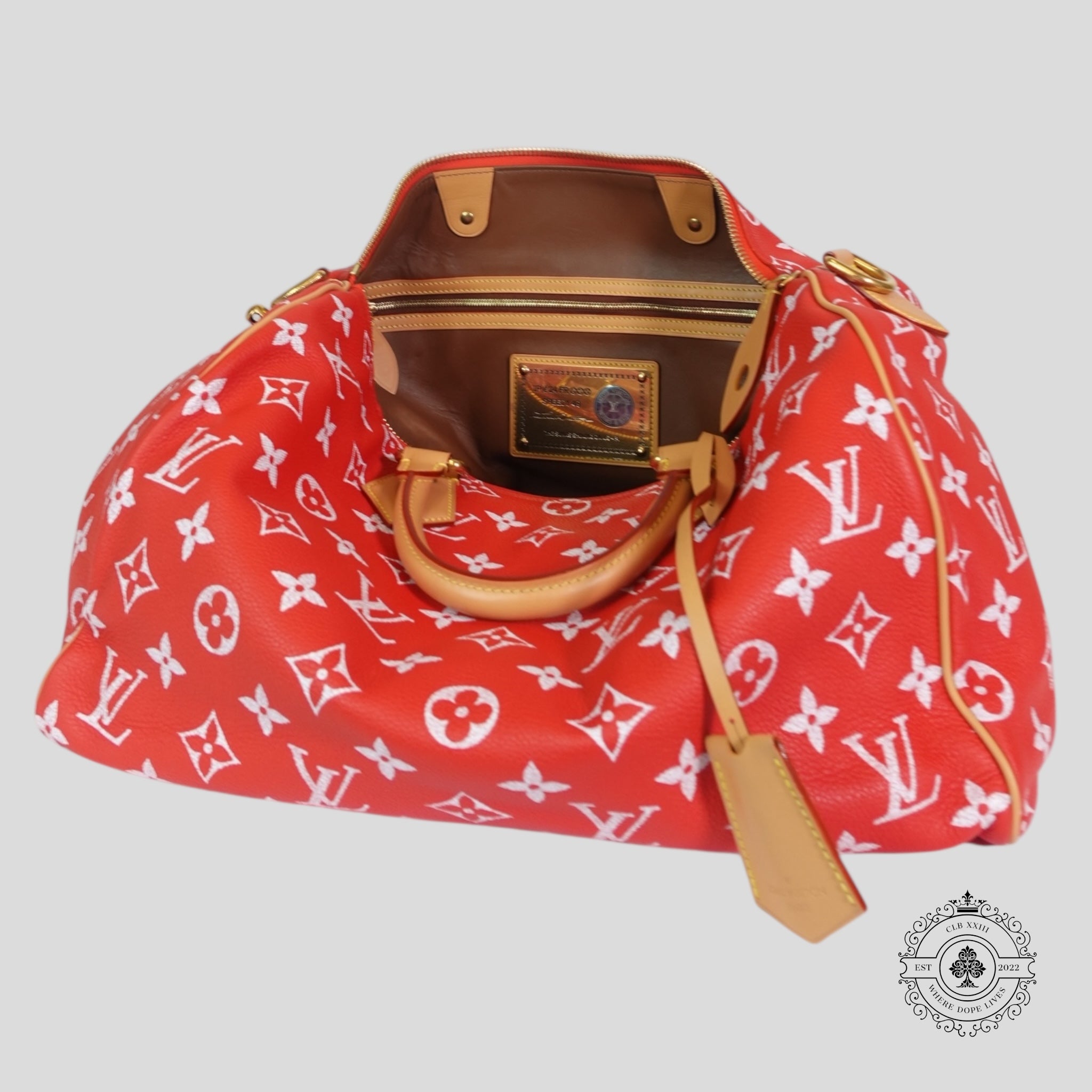 Louis Vuitton P9 Speedy Bandouliere 40 in Red
