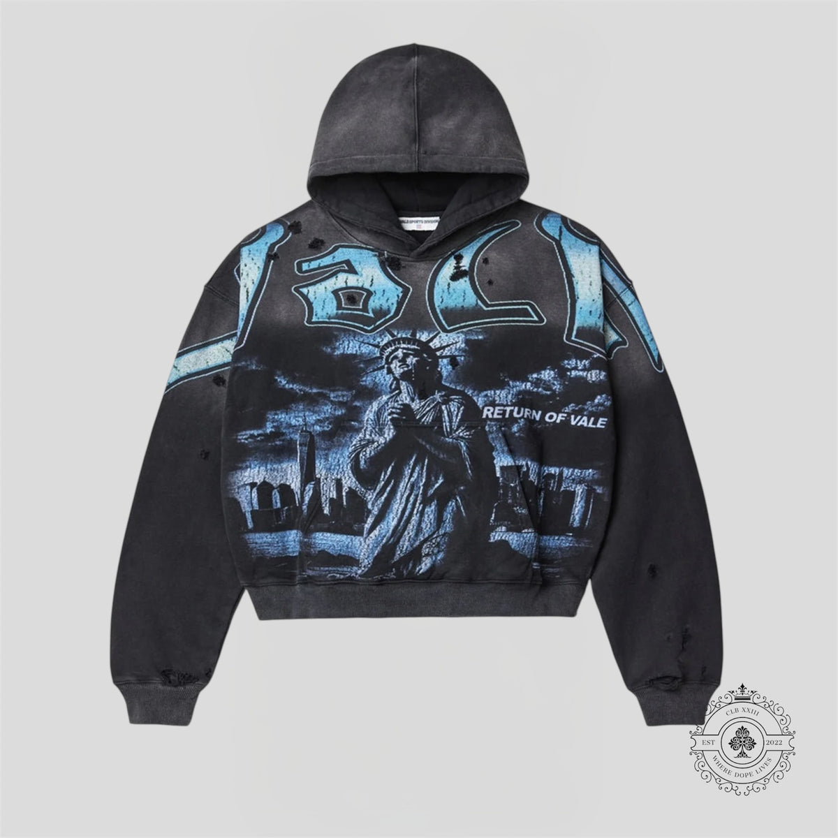Vale Return of Vale Pullover Hoodie in Black