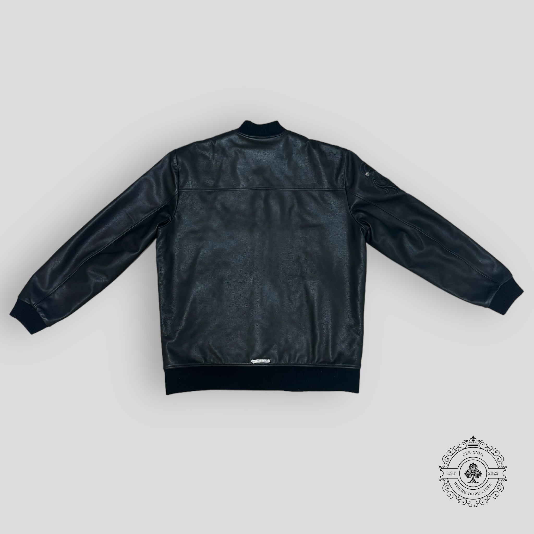 Chrome Hearts Leather Bomber Jacket