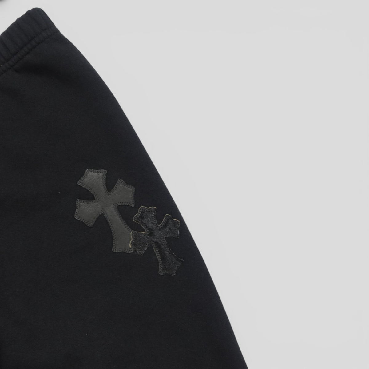 Chrome Hearts Cross Patch Sweatpants in Black