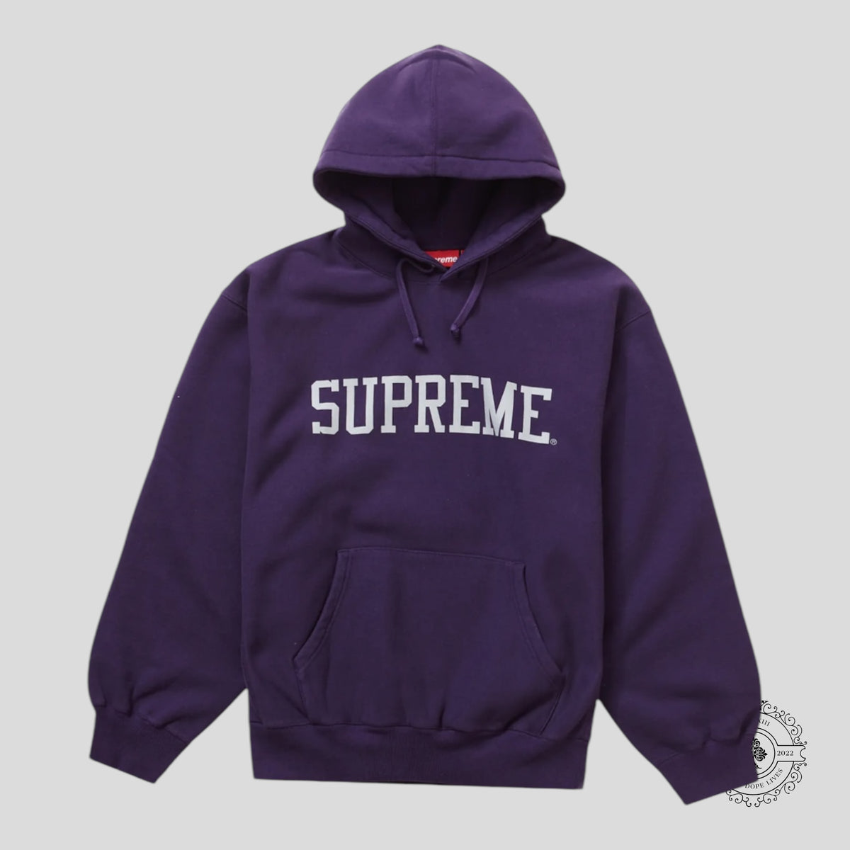 Supreme Varsity Hooded Sweatshirt in Dark Purple