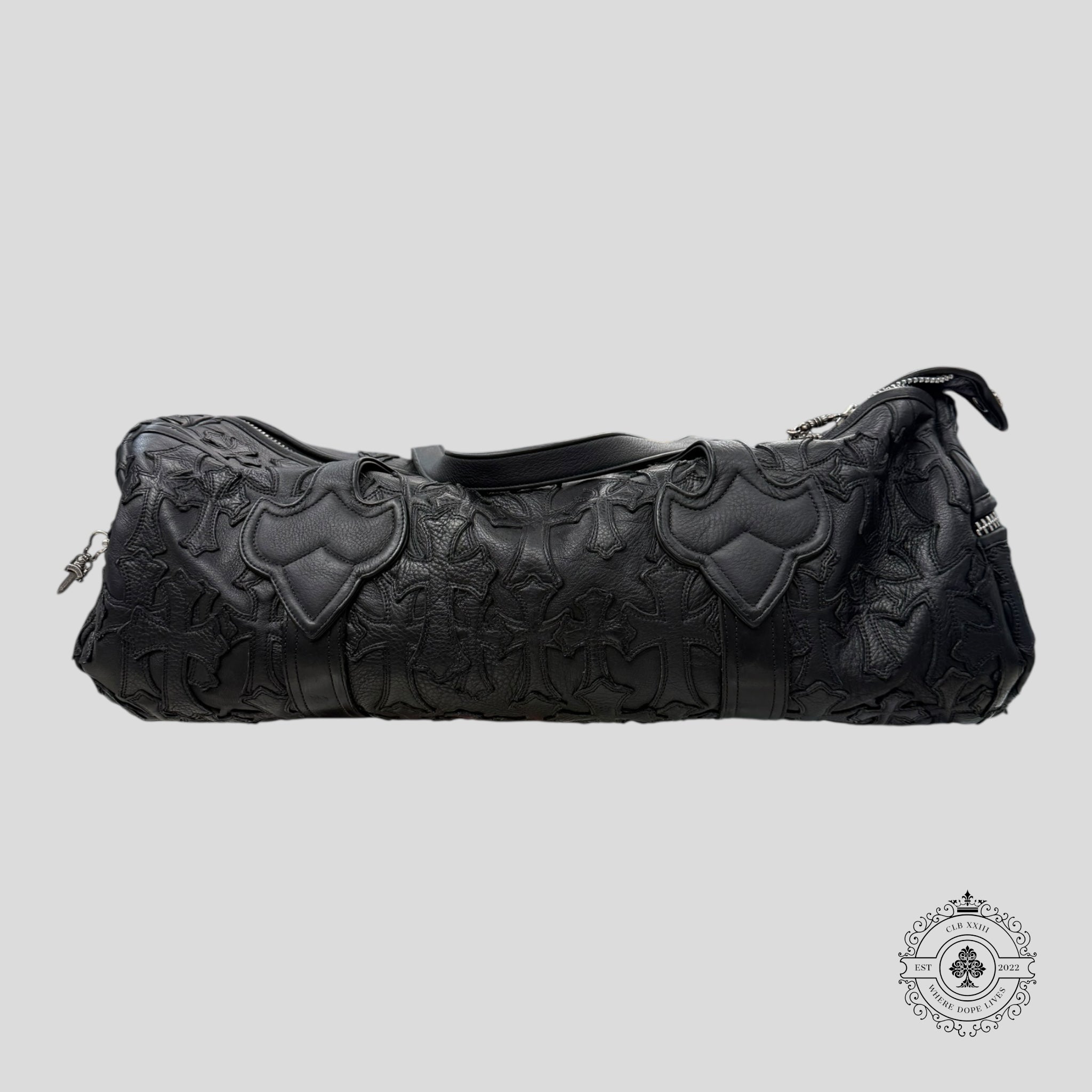 Chrome Hearts Cross Patch Duffle Bag in Black