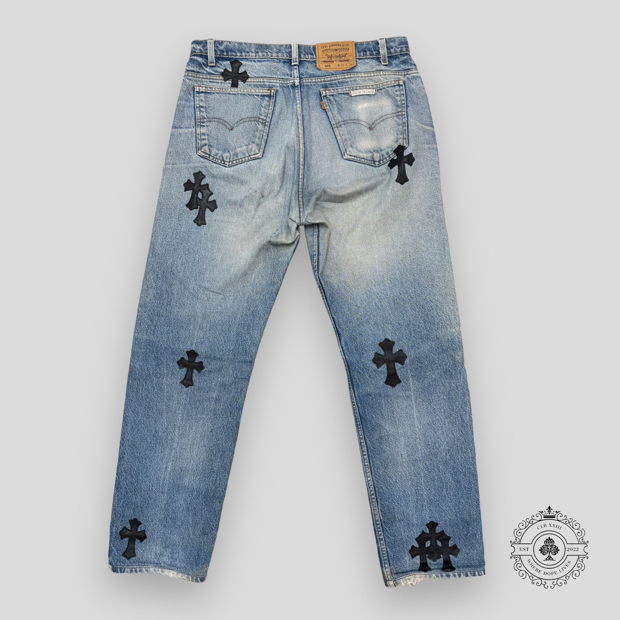 Chrome Hearts Cross Patch Jeans