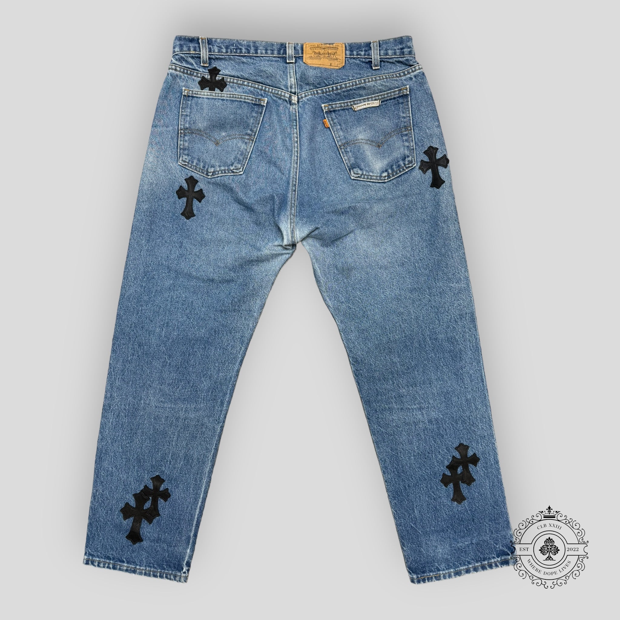 Chrome Hearts Cross Patch Jeans