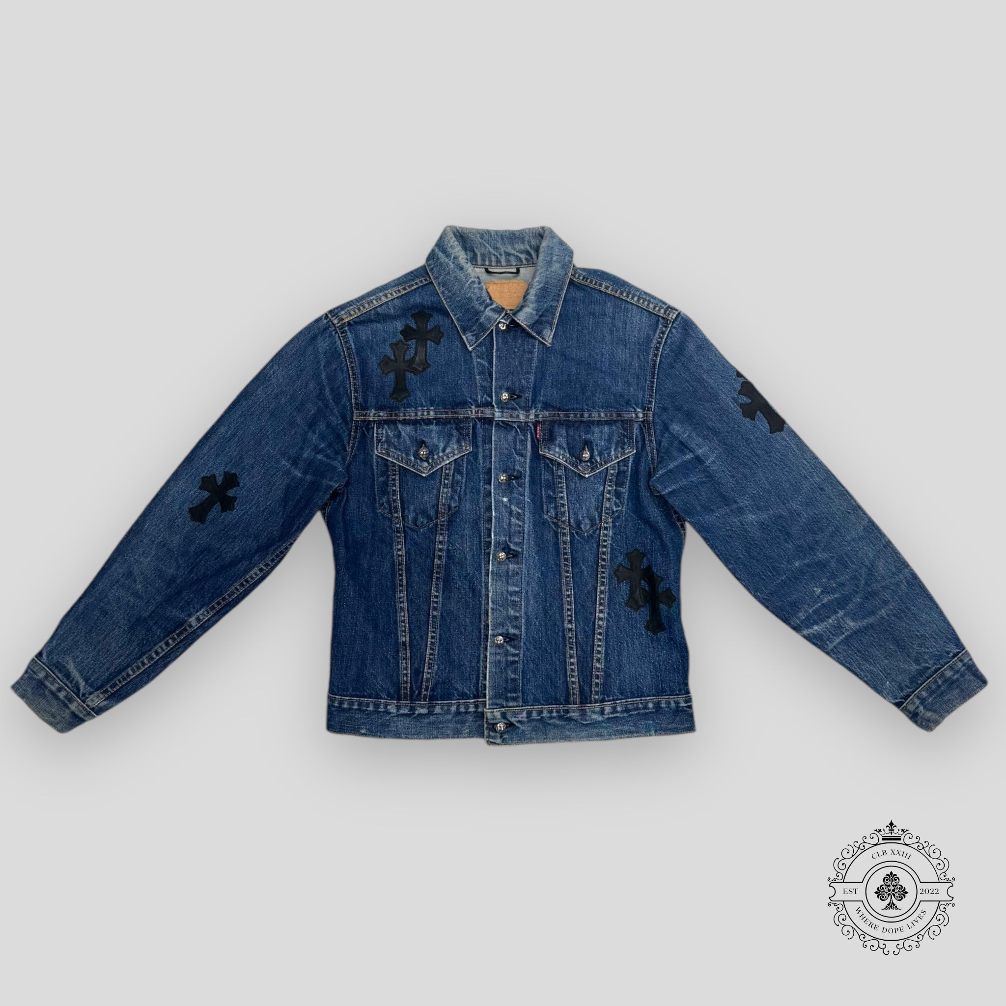Chrome Hearts Levi's Cross Patch Denim Jacket
