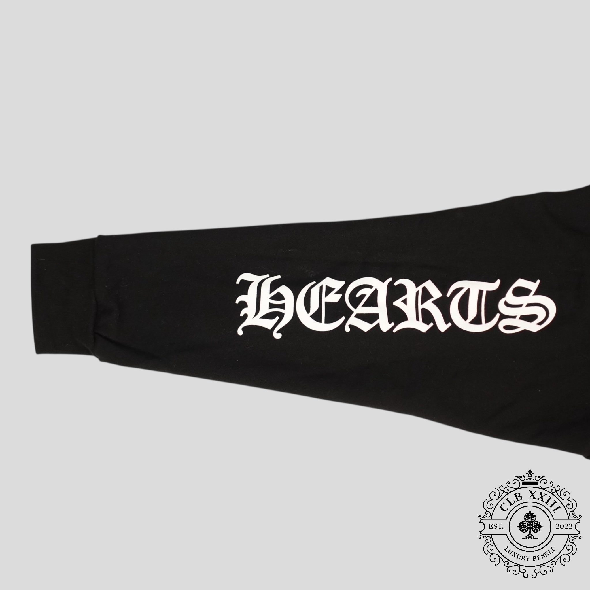 CHROME HEARTS NECK LOGO CREWNECK SWEATSHIRT - BLACK