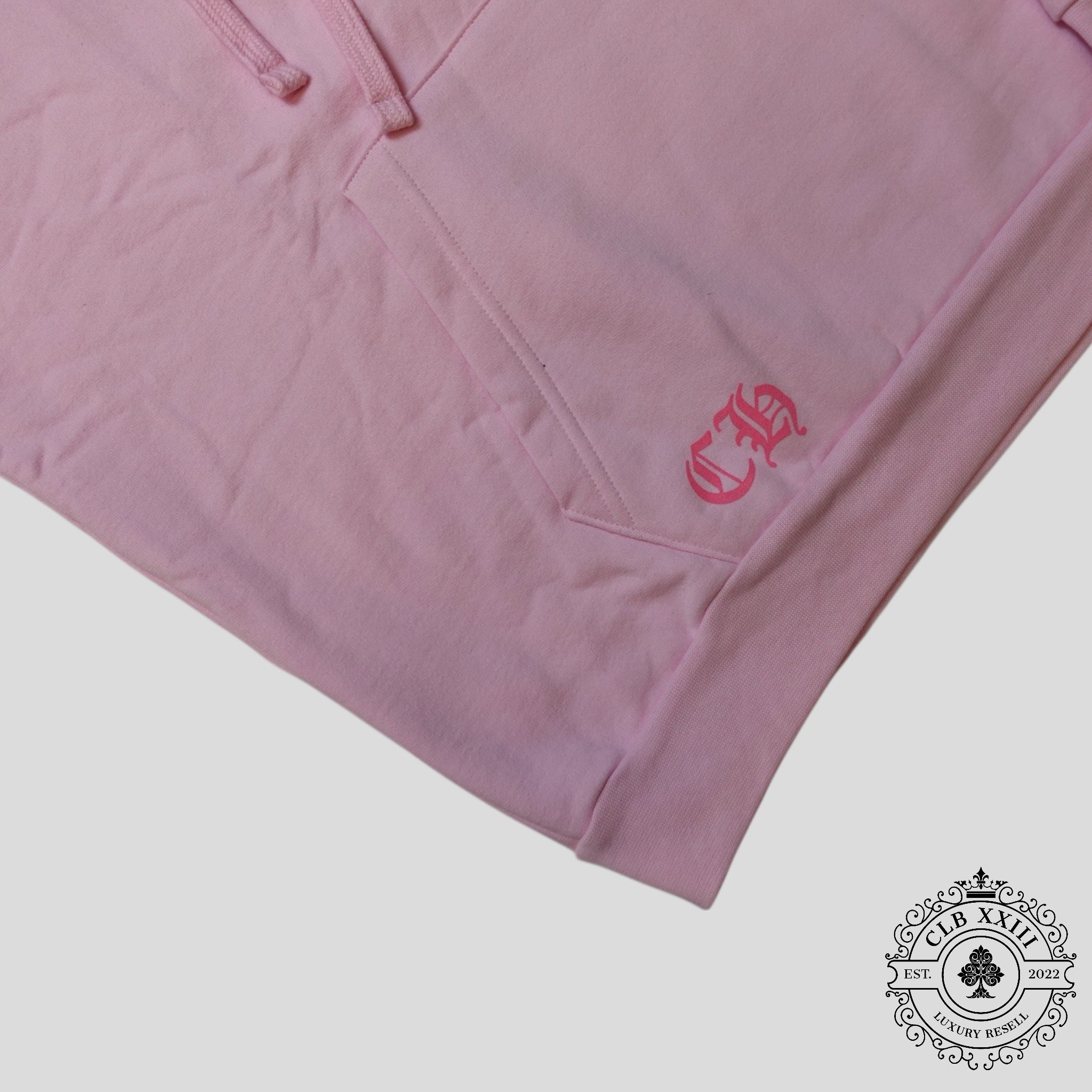 Chrome Hearts Art Basel Vine Heart Hoodie in Light Pink