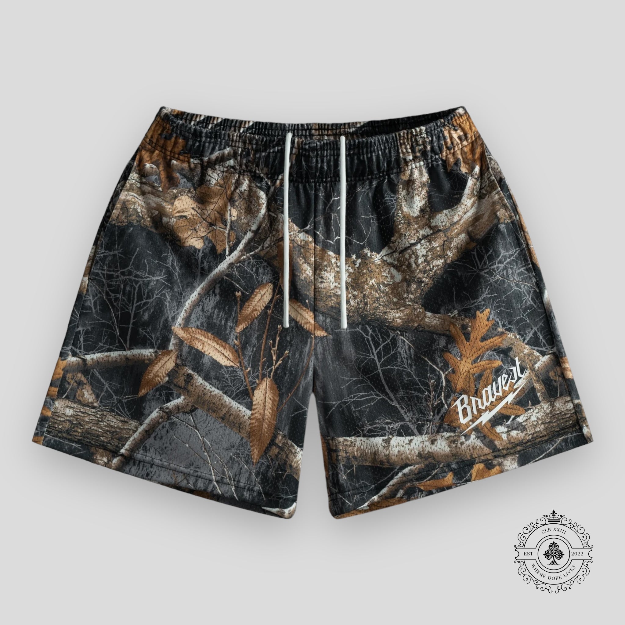 Bravest Studios Realtree Shorts in Black